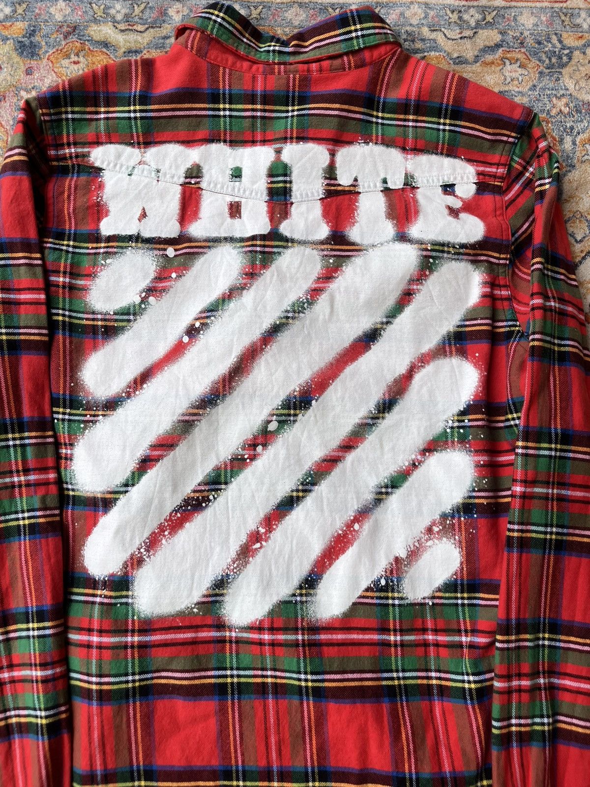 Off-White Off-White Spray Paint Flannel Shirt Size US XS / EU 42 / 0 - 2 Thumbnail