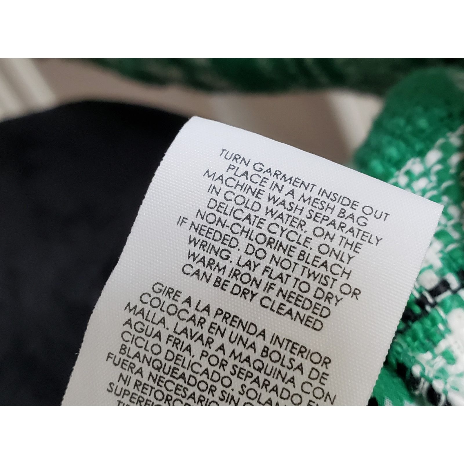 The Unbranded Brand Cabi Library Jacket Womens Medium Green White Plaid Sophia Size M / US 6-8 / IT 42-44 - 8 Thumbnail