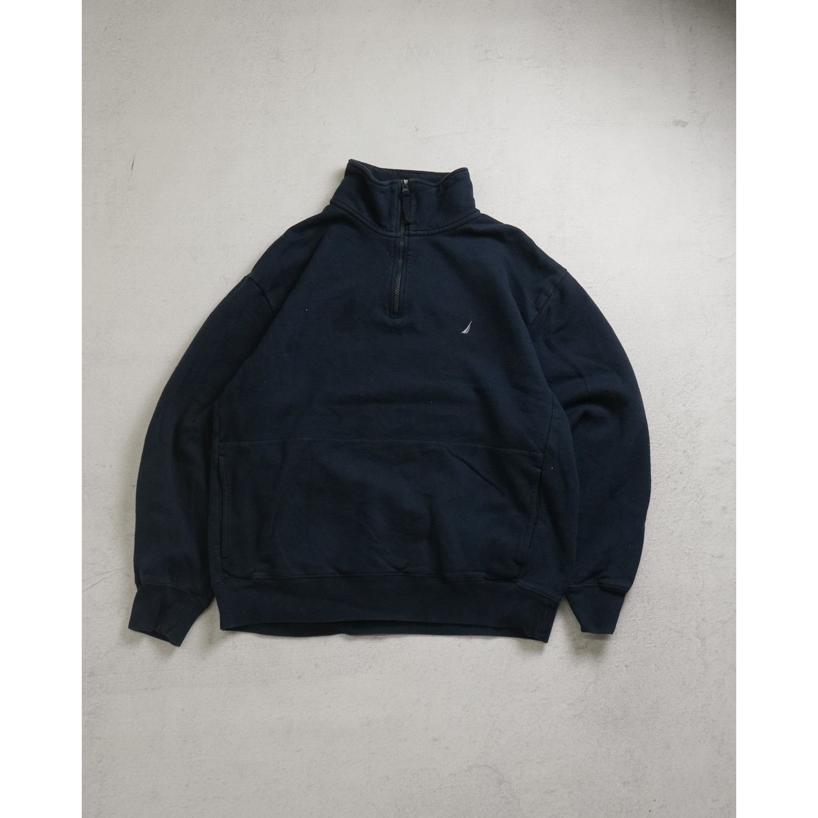 Nautica Vintage 00s Nautica Blue 1/4 Zip Sweatshirt - Men's XL Size US XL / EU 56 / 4 - 1 Thumbnail