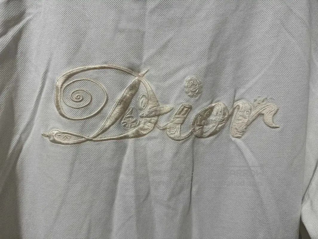 Other Dior Men's White Logo Embroidered Polo Shirt . Size US M / EU 48-50 / 2 - 3 Thumbnail