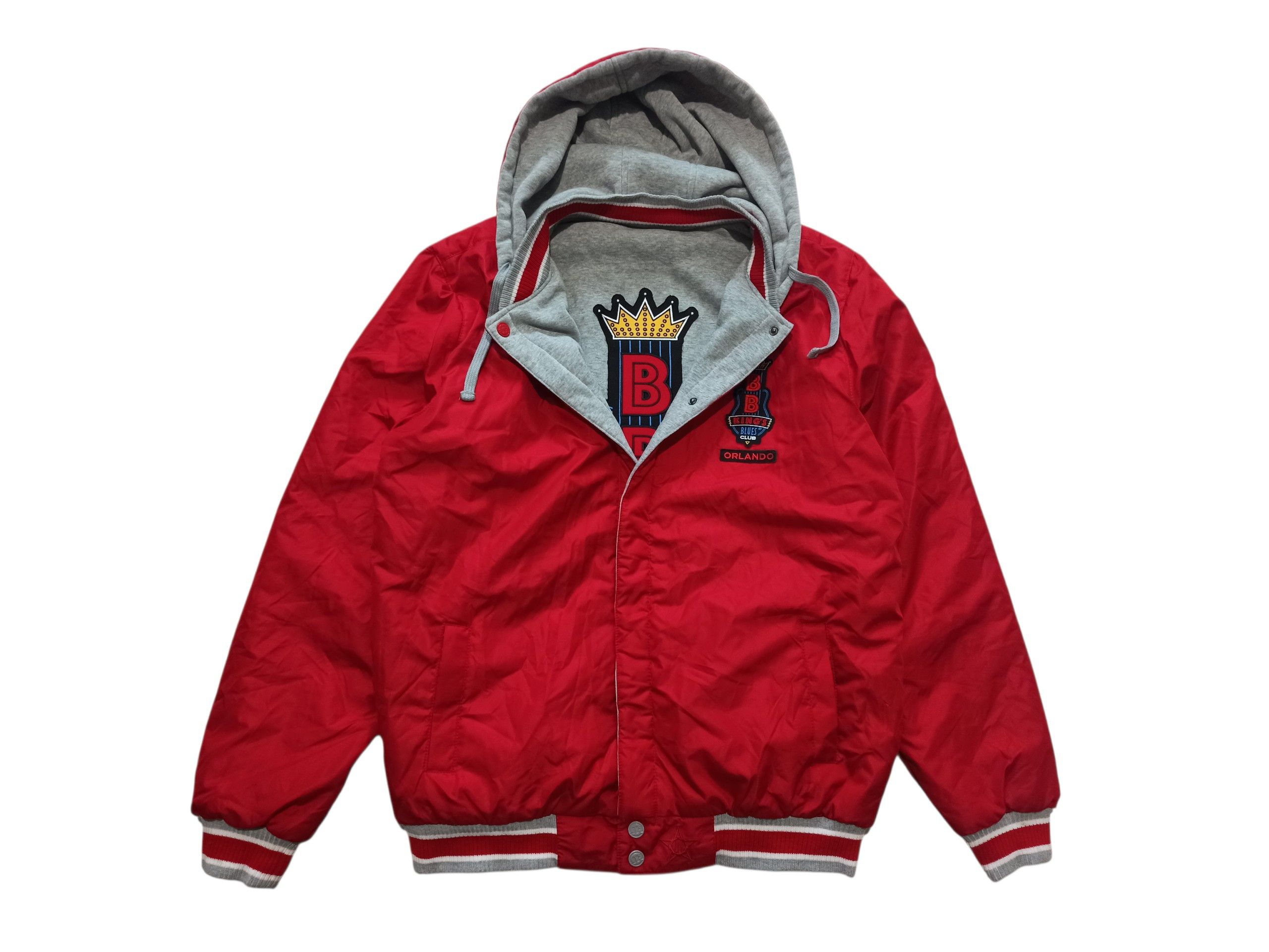 JH Design Rare B.B. King's Blues Club Orlando Reversible Hooded Jacket Size US XL / EU 56 / 4 - 1 Thumbnail