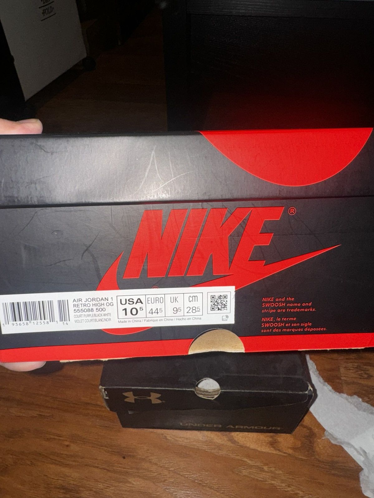 Jordan Brand Jordan 1 Court Purple Size US 10.5 / EU 43-44 - 6 Thumbnail
