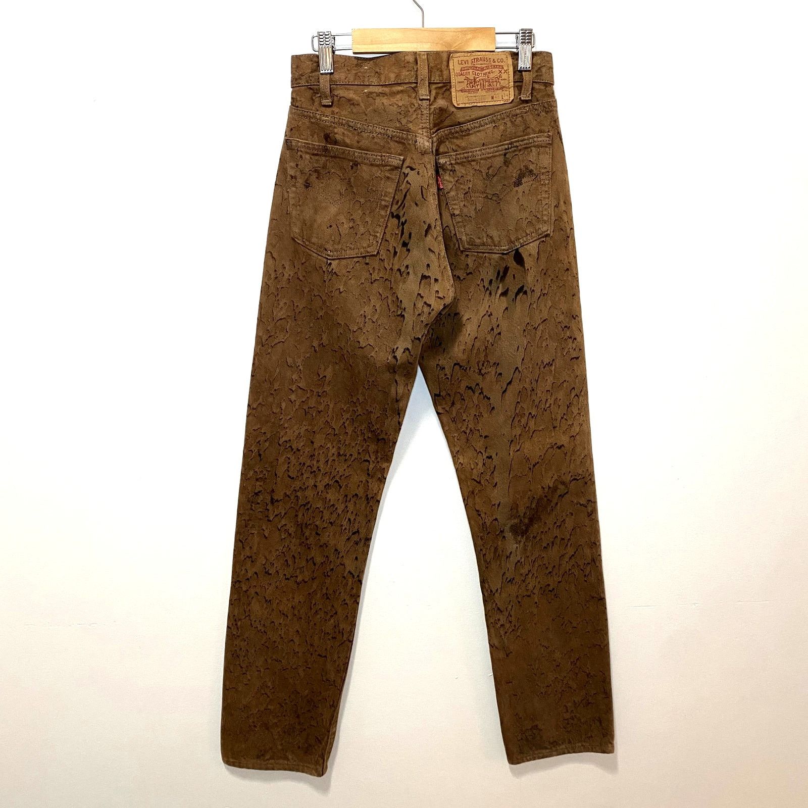 Levi's Vintage Levi's 501 Button Fly Denim Jeans Cheetah Print Size 26" / US 2 / IT 38 - 2 Thumbnail