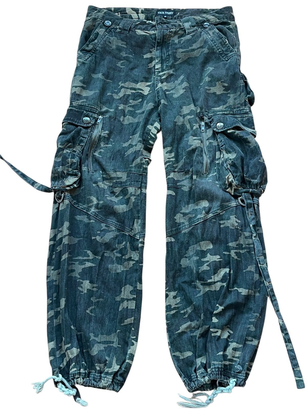 Japanese Brand × Vice Vice Fairy | Dark Camouflage Oversized Pants Size US 44 / EU 60 - 1 Thumbnail