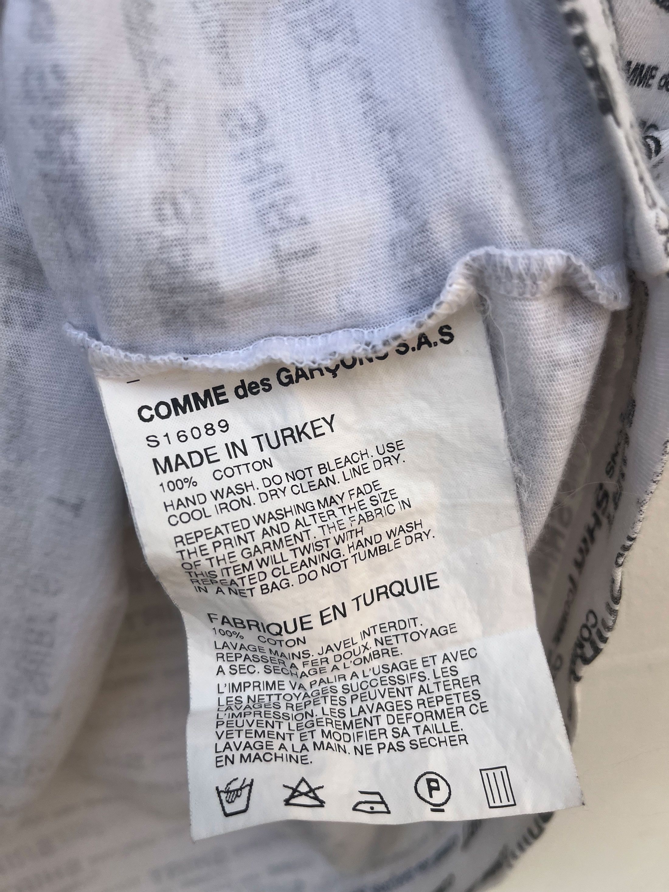 Comme des Garcons Comme des Garcons Japan Shirt Full Print Spell Out Size US M / EU 48-50 / 2 - 3 Thumbnail