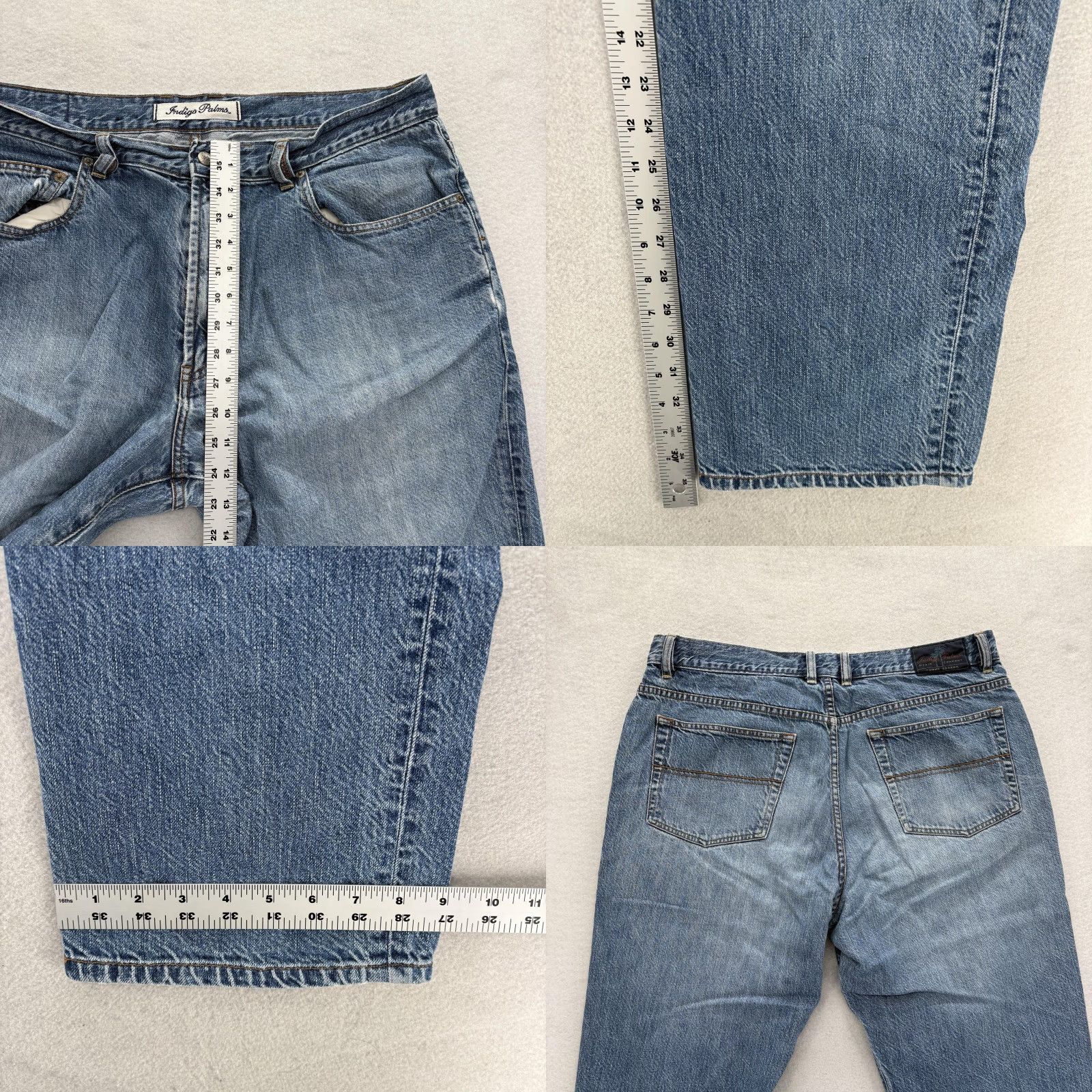 Tommy Bahama Tommy Bahama Indigo Palms Jeans Mens 40x36 Denim Blue Straight Preppy Casual Classic Fit Regular Zip Pocket Mens Size US 40 / EU 56 - 8 Thumbnail