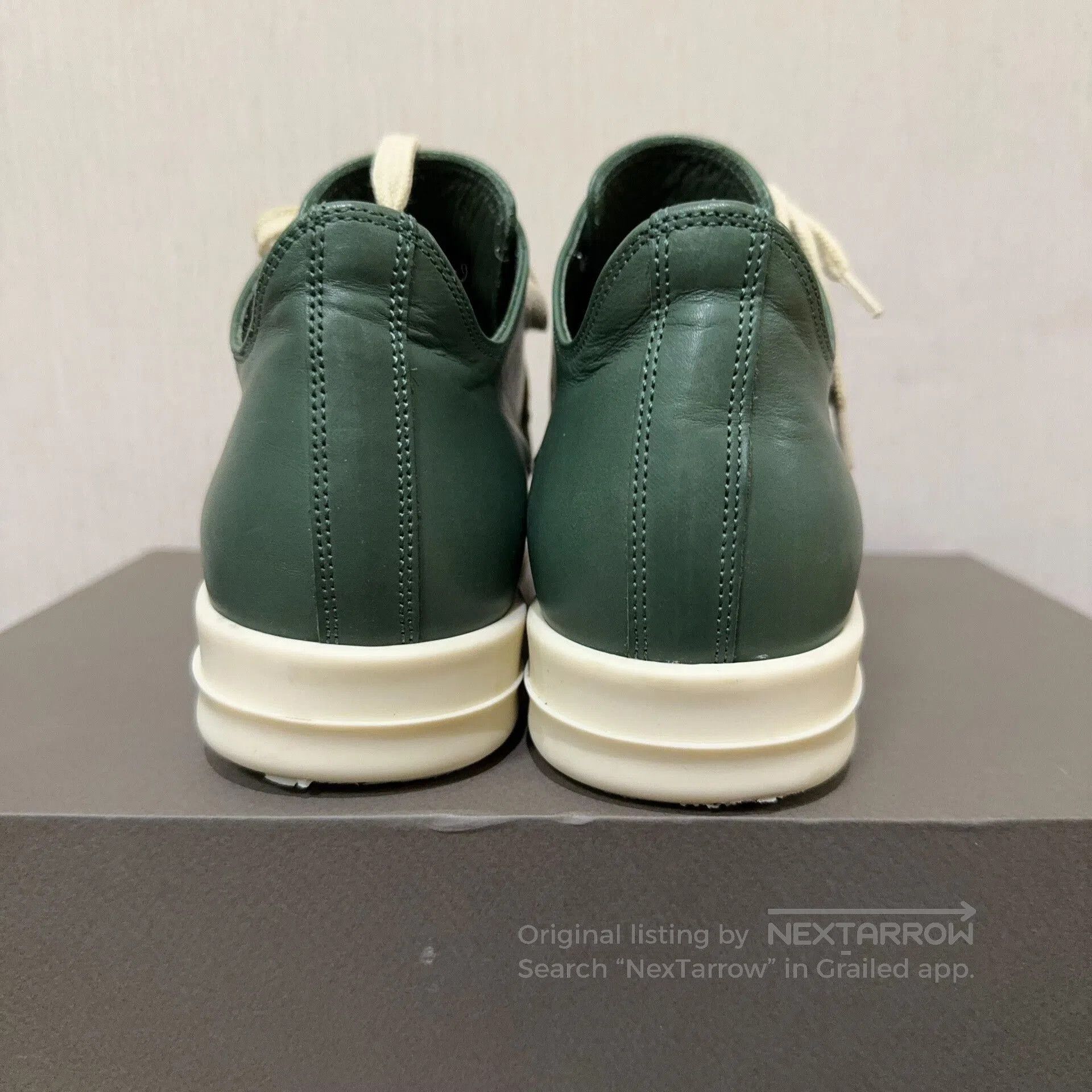 Converse rick owens green white low-top sneakers. Size US 5 / IT 35 - 3 Thumbnail