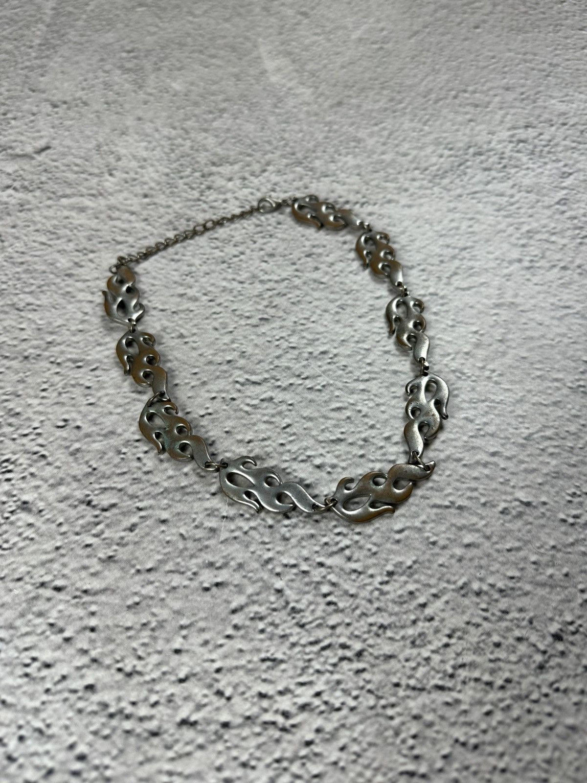 Japanese Brand Crazy Y2K Fire Chain SK8 Opium Gothic Metal Style Rock Punk Size ONE SIZE - 1 Thumbnail