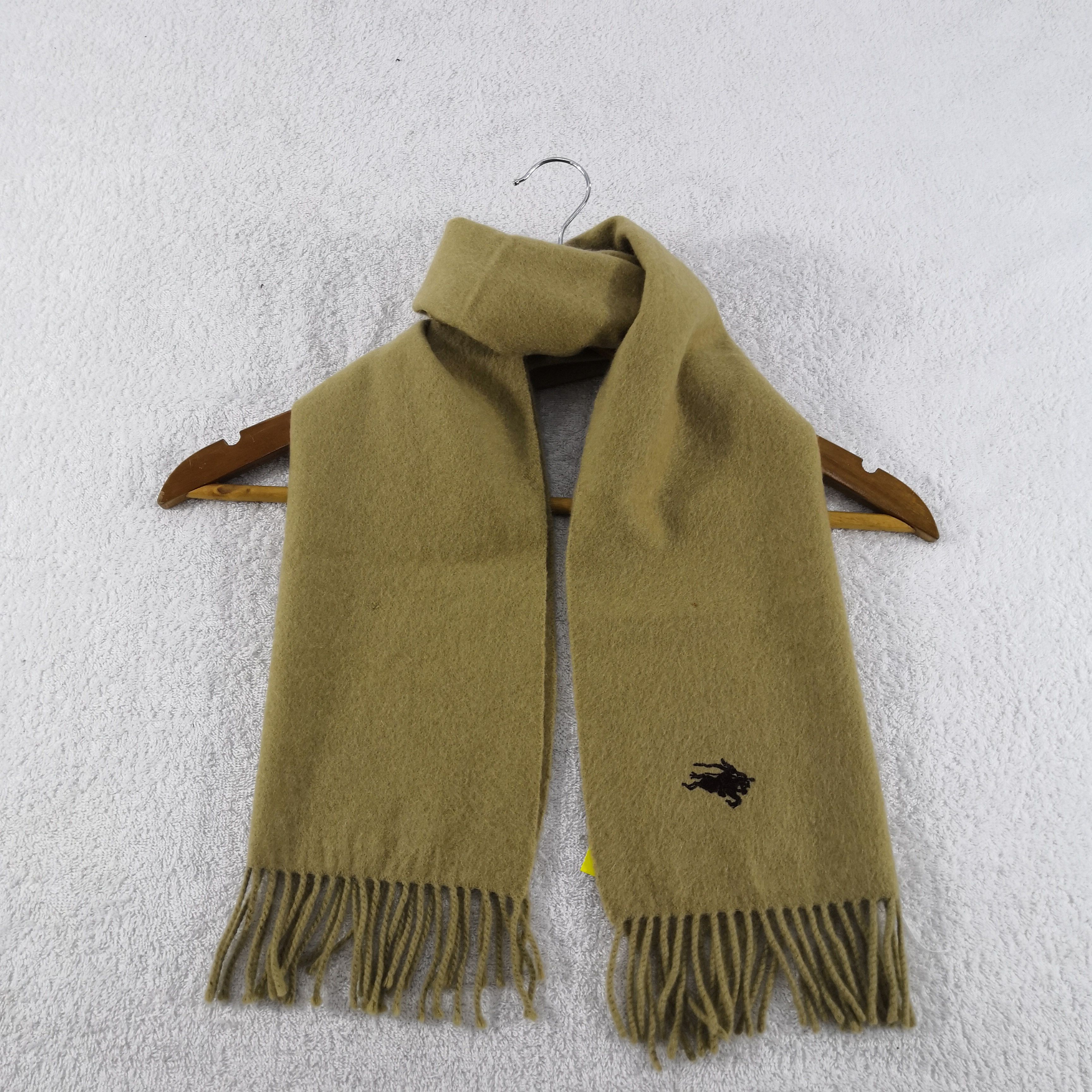 Burberry Vintage Burberry Scarf Fringe Muffler Winter Wool Scarves . Size ONE SIZE - 4 Thumbnail