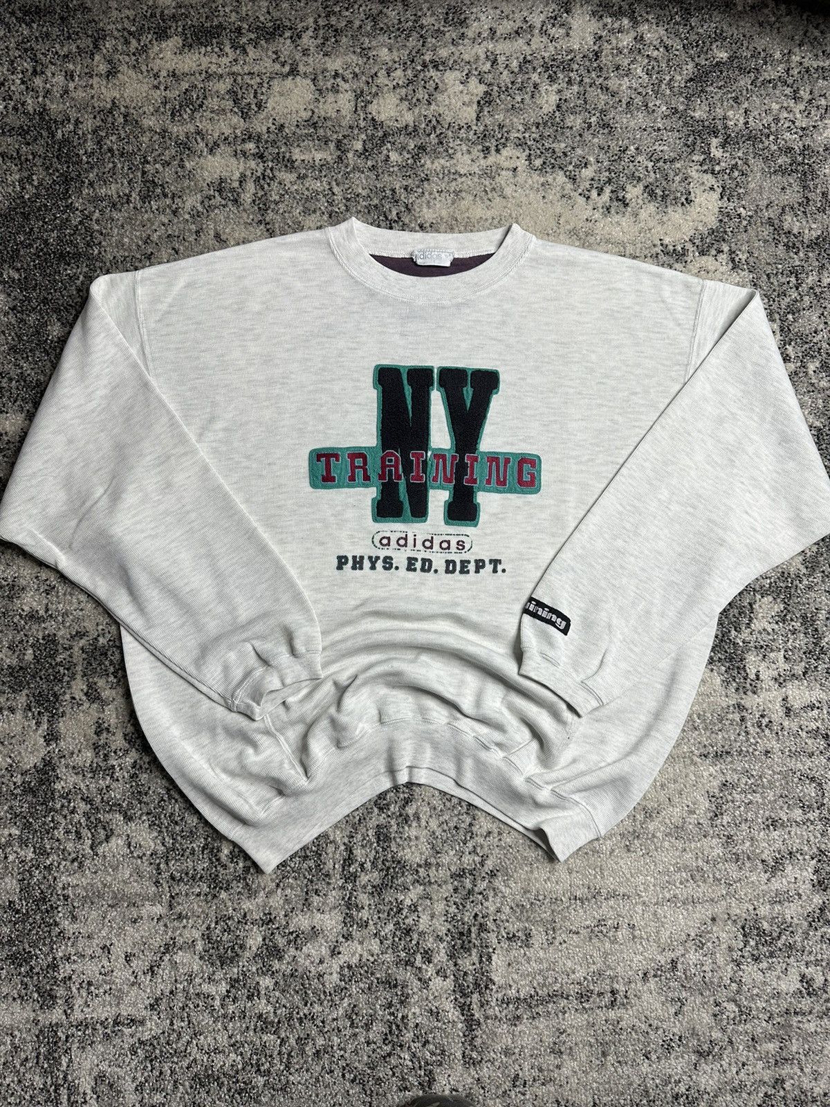 Adidas Adidas Vintage StreetWear 80s NY Training Sweatshirt Size US M / EU 48-50 / 2 - 1 Thumbnail