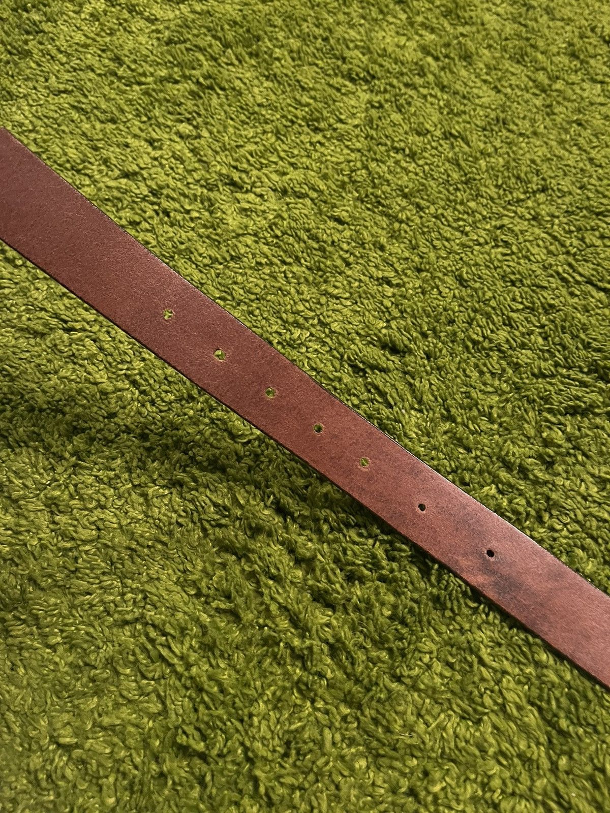 Cowboy Equipment × Hugo Boss × Vintage Hugo Boss 2000s vintage real leather all around logo belt Size 32 - 5 Thumbnail