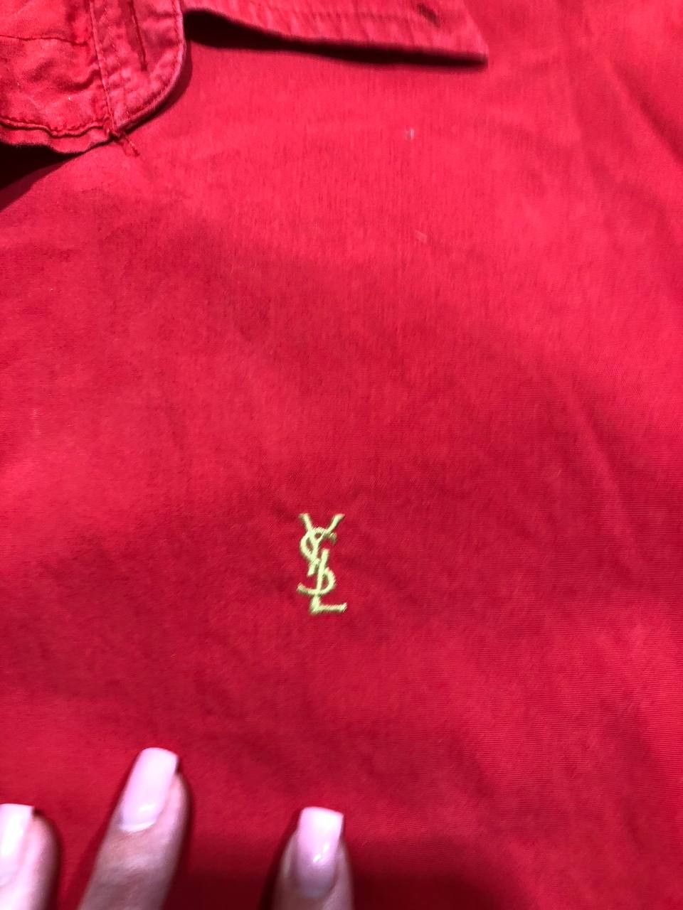Yves Saint Laurent Vintage Yves Saint Laurent Cotton Shirt Buttons short Sleeve Size US L / EU 52-54 / 3 - 6 Thumbnail