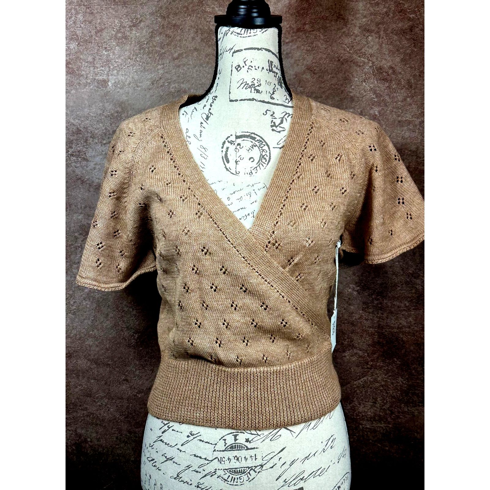 Other St Roche Ballet Top Cotton Superfine Alpaca Caramel M Size M / US 6-8 / IT 42-44 - 7 Thumbnail