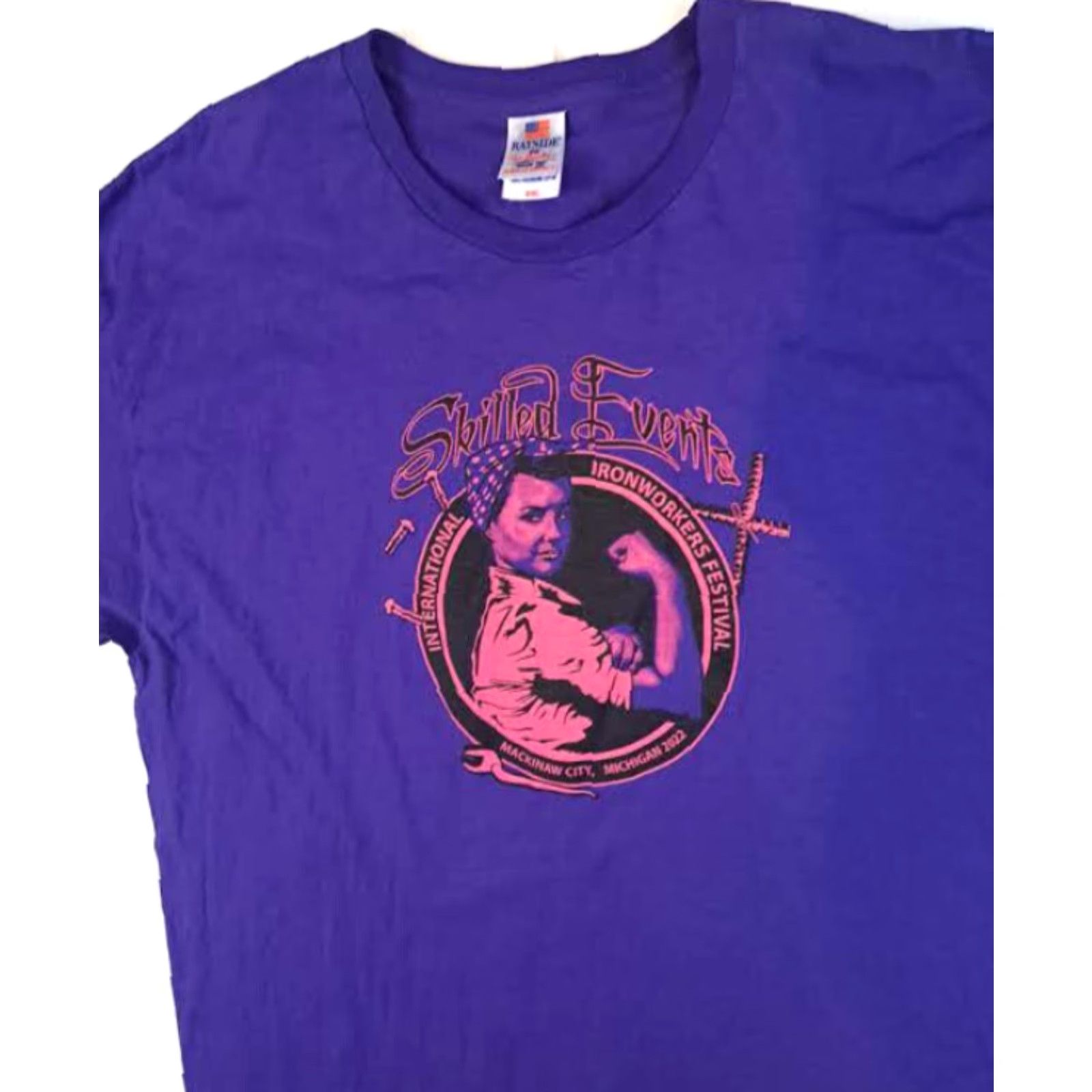 Vintage VINTAGE? No. Final decision: International Ironworkers Festival 2022 Mackinaw City T-Shirt 2XL USA Made Size US XXL / EU 58 / 5 - 3 Thumbnail