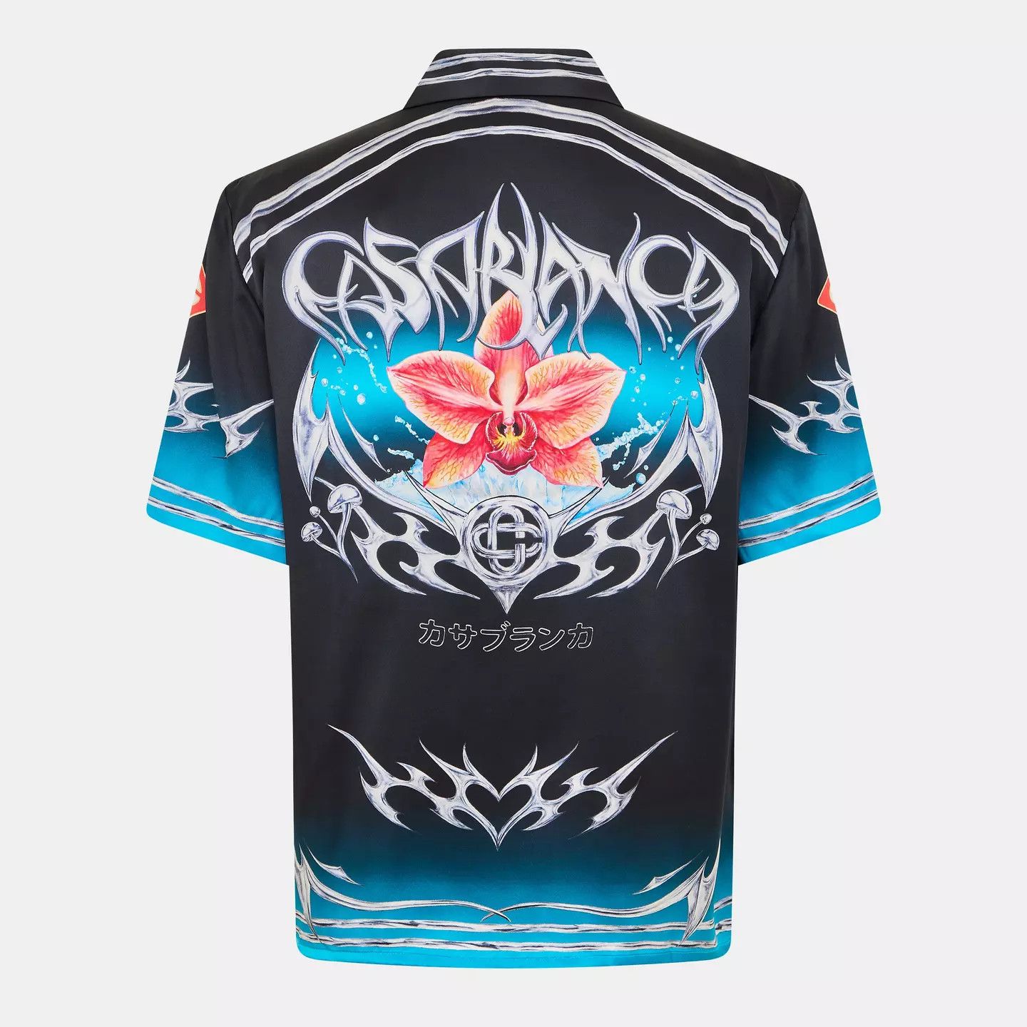 Casablanca o1g2r1mq0426 Blades Short Sleeve Relaxed Fit Bowling Shirt Size US L / EU 52-54 / 3 - 2 Thumbnail