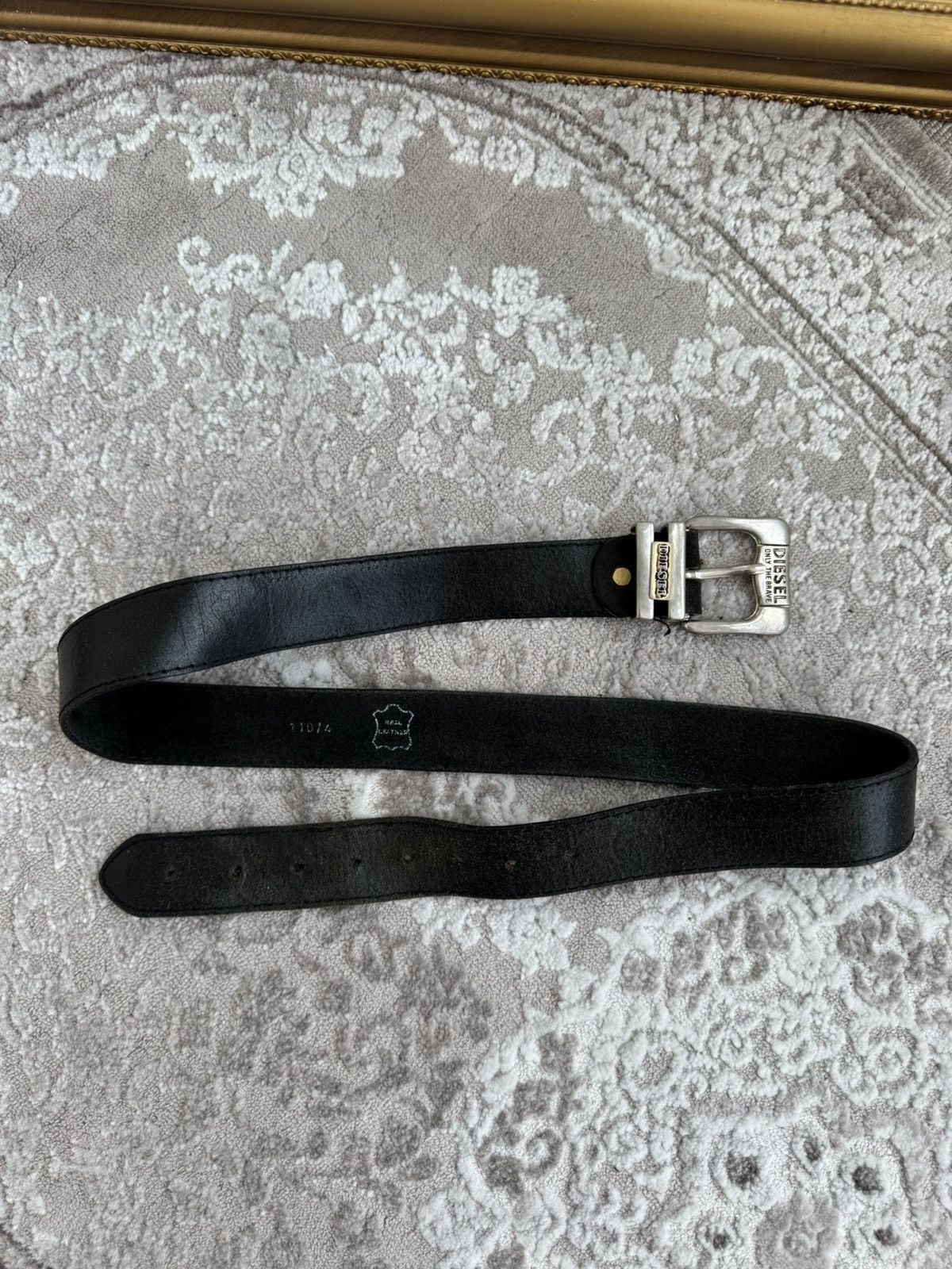 Diesel Vintage Diesel Leather Belt Monogram Big Logo Japanesse Y2K Size ONE SIZE - 2 Thumbnail