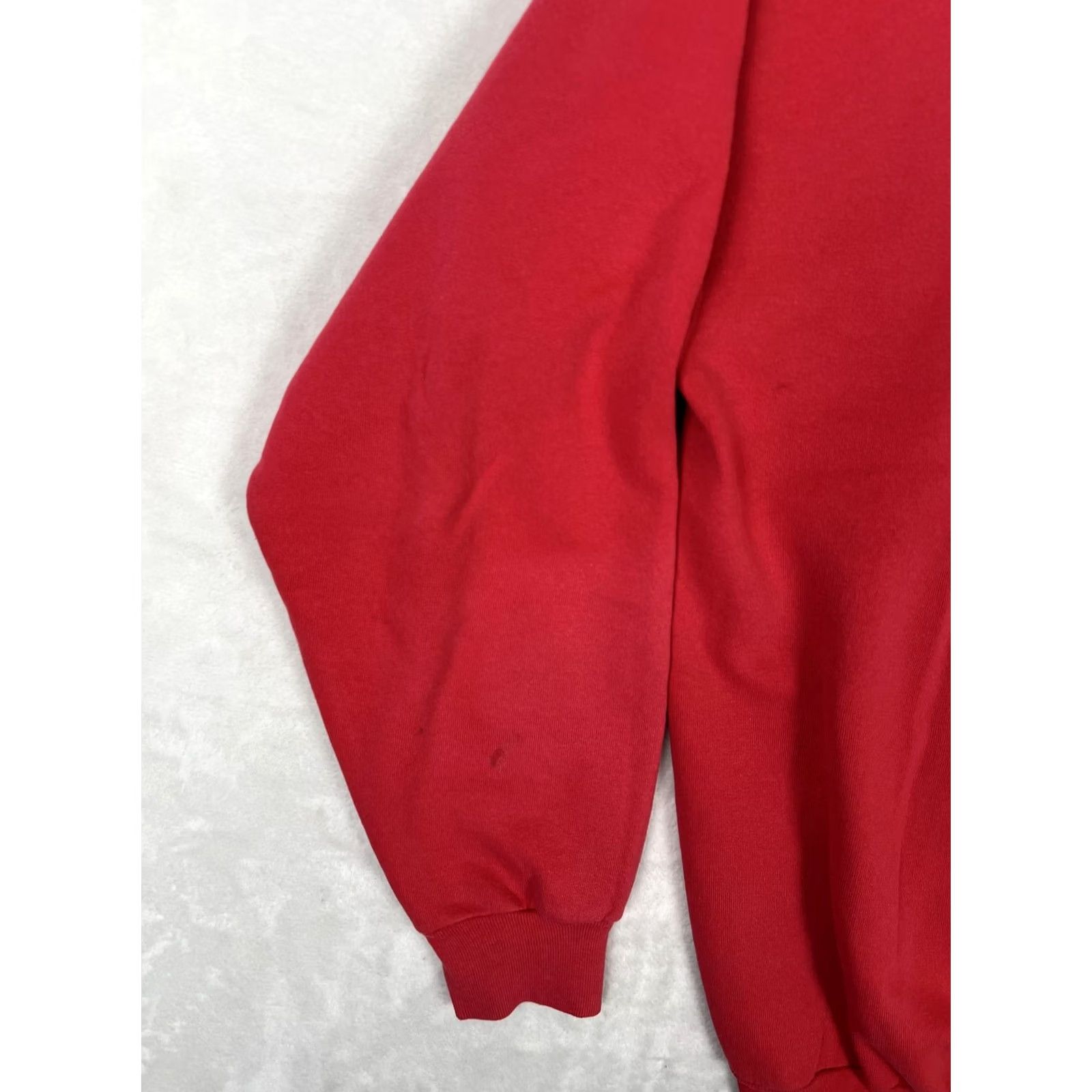 Disney VINTAGE Disney Mickey Mouse Sweatshirt Mens XL Red Embroidered Flag Patriotic USA Stars Crew Neck Pullover Graphic Print Cotton Polyester Fleece Size US XL / EU 56 / 4 - 4 Thumbnail