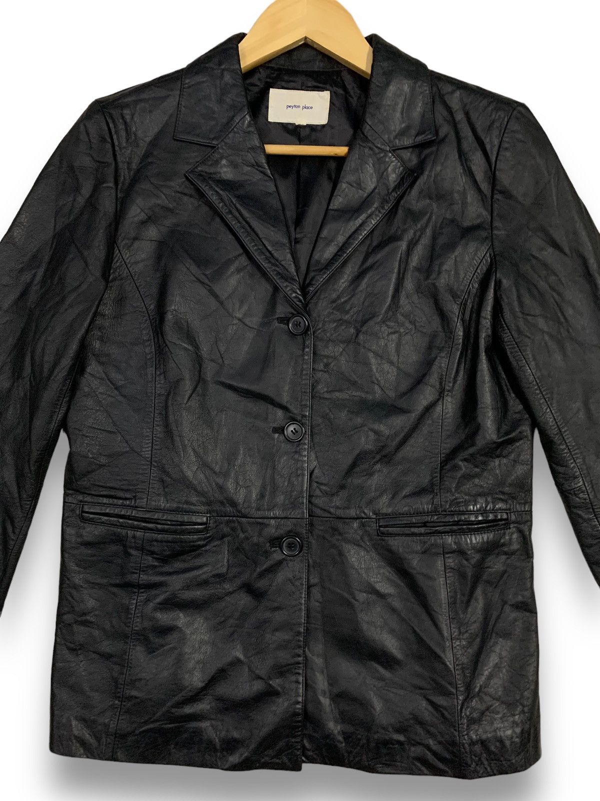 PPFM Vintage Japanese Brand PPFM Cowhide Leather Blazer Jacket Size US M / EU 48-50 / 2 - 4 Thumbnail