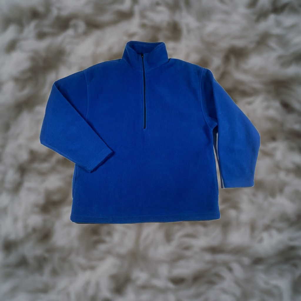 Vintage Rocky Mountain Sportswear Mens S Small Blue 1/4 Zip Fleece Pullover Sweater Size US S / EU 44-46 / 1 - 1 Thumbnail