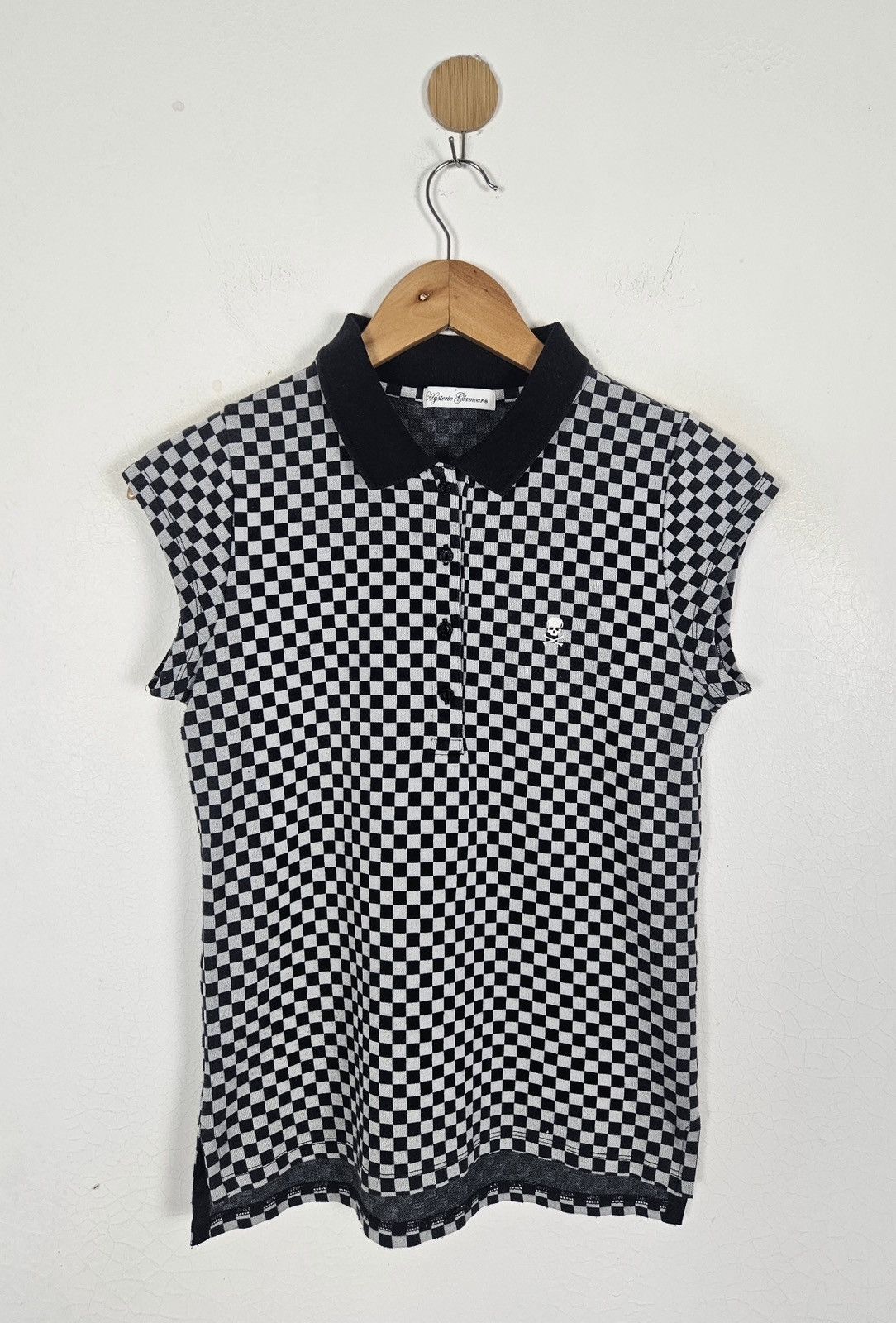 Hysteric Glamour Hysteric Glamour checkered polo tank top shirt Size XS / US 0-2 / IT 36-38 - 1 Thumbnail