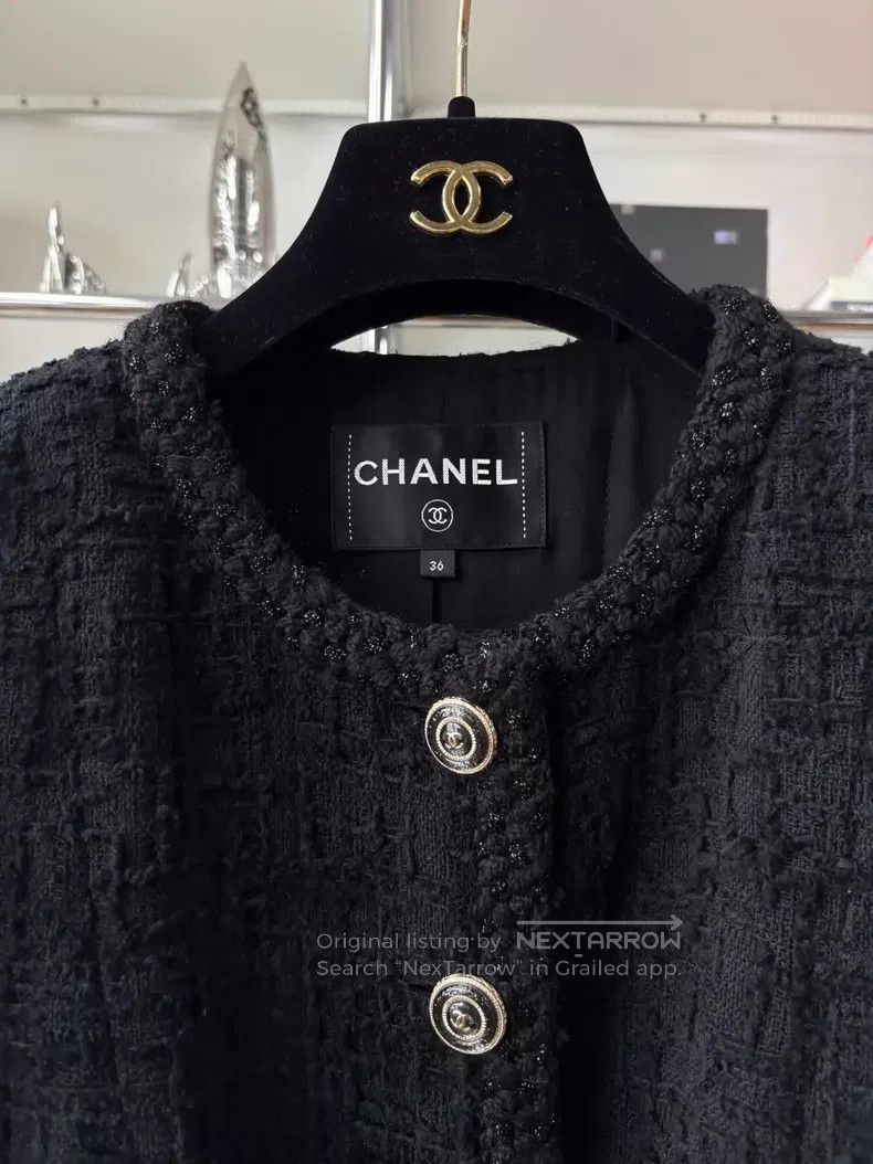 Chanel Chanel 20B autumn and winter preview series black tweed fi Size XS / US 0-2 / IT 36-38 - 2 Thumbnail