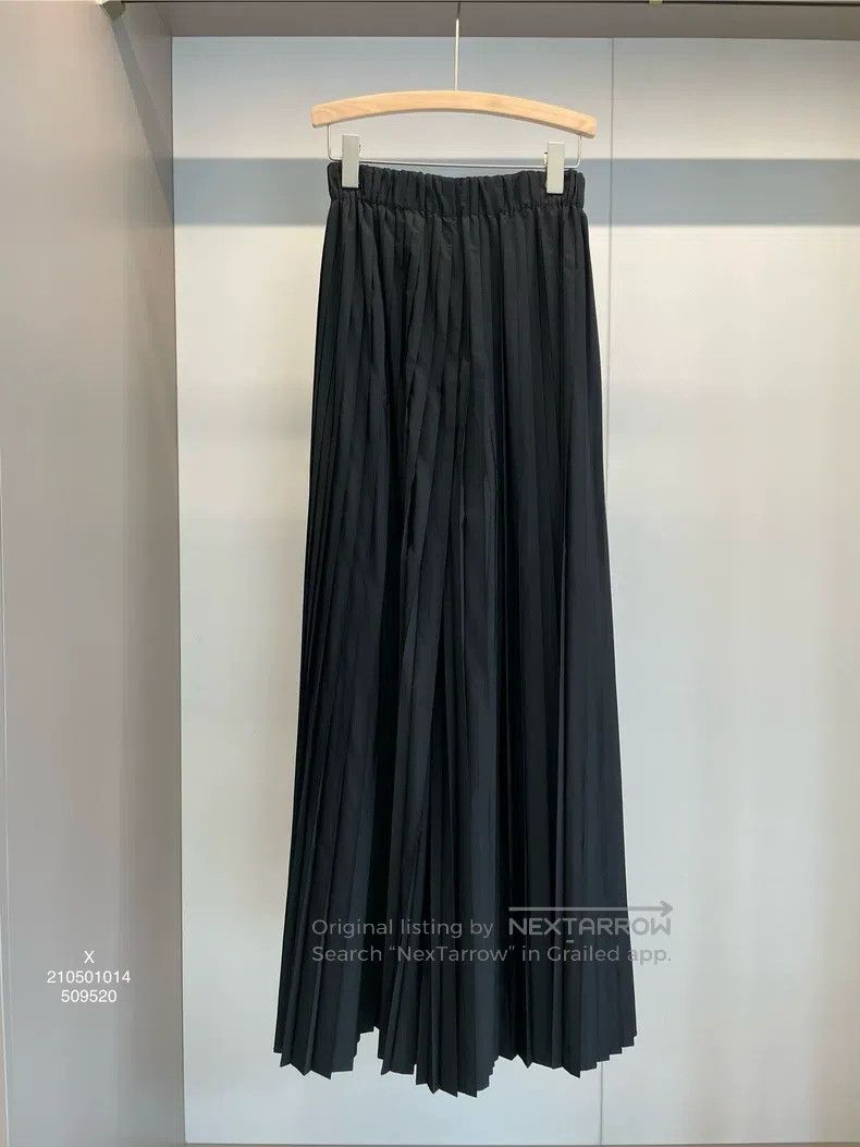Brunello Cucinelli Brunello Cucinelli Black Polyester Pleated Wide Leg Pants Size 24" / US 00 / IT 34 - 1 Thumbnail