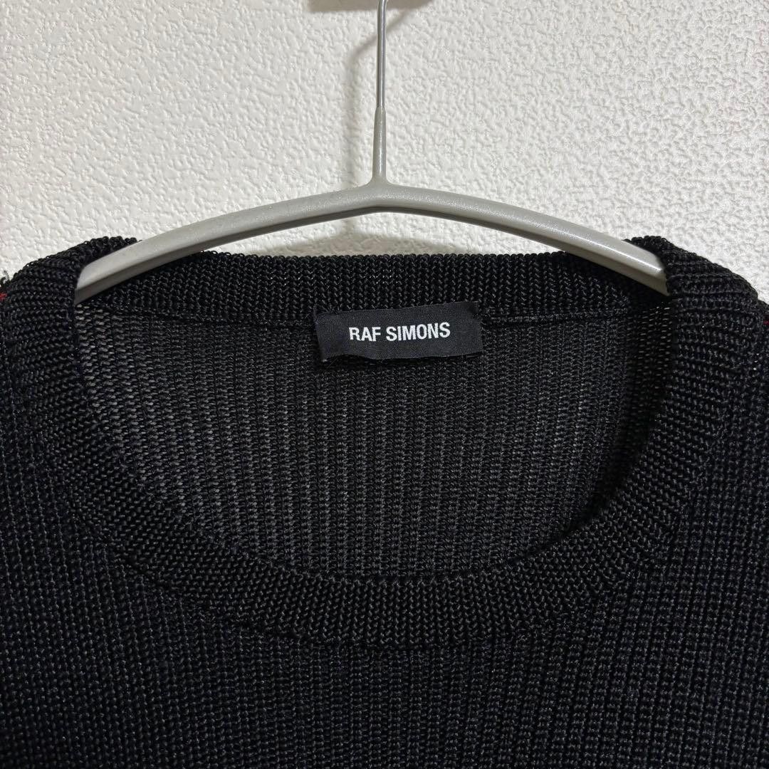 Raf Simons Inside-out Cropped Drop Shoulder Knit Sweater Size US L / EU 52-54 / 3 - 3 Thumbnail