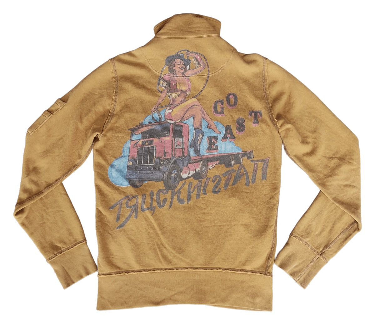 Diesel × Vintage RETRO DIESEL Go East Sexy Girl Zipper Jacket Y2K Style Size US L / EU 52-54 / 3 - 1 Thumbnail