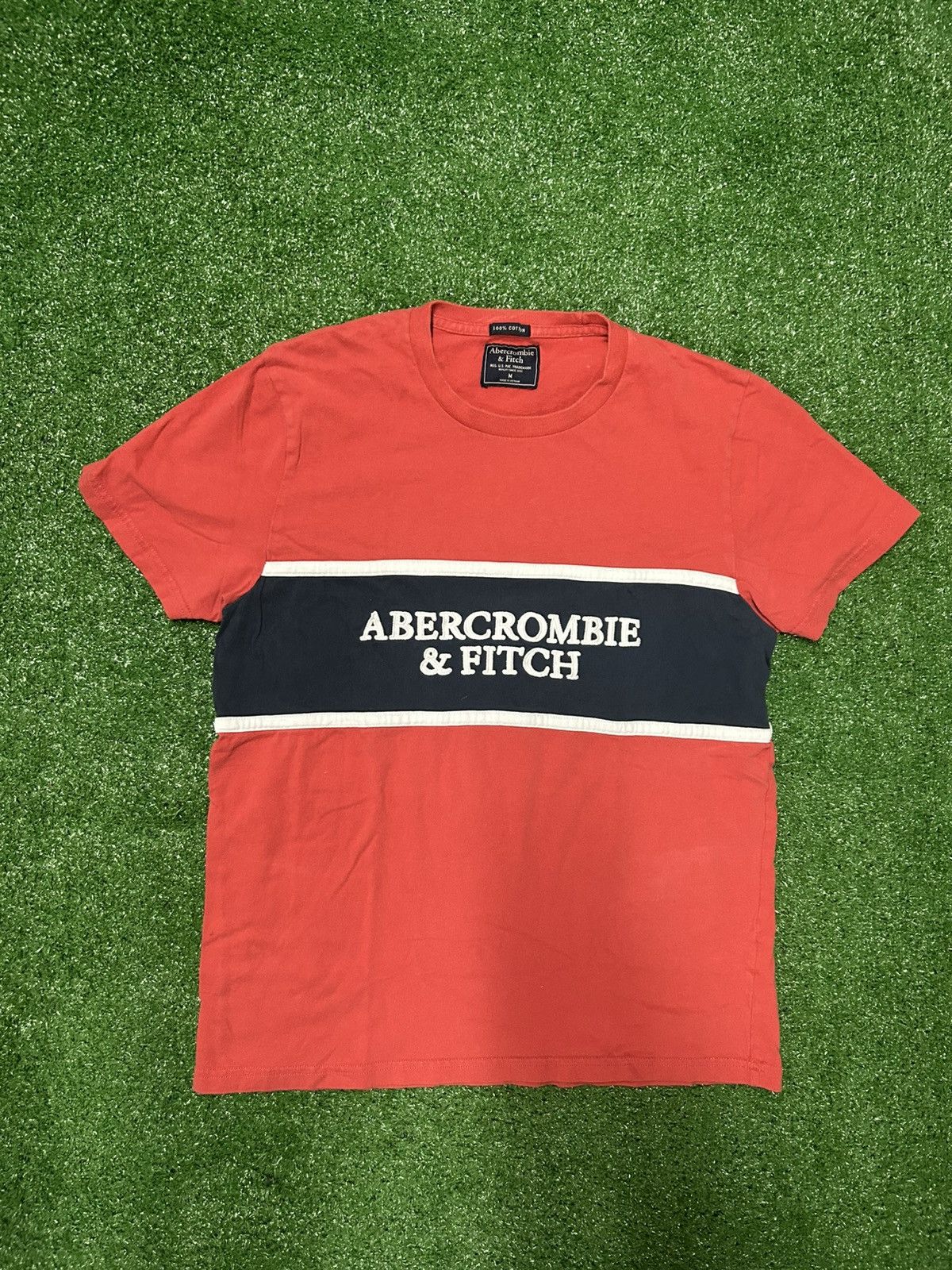 Abercrombie & Fitch × Vintage Vintage Abercrombie and Fitch stripped t shirt embroidered Size US M / EU 48-50 / 2 - 1 Thumbnail