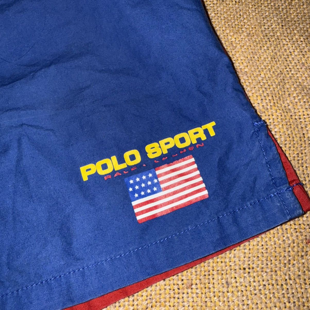 Polo Ralph Lauren VTG 90S POLO SPORT SHORT PANT Size US 38 / EU 54 - 3 Thumbnail
