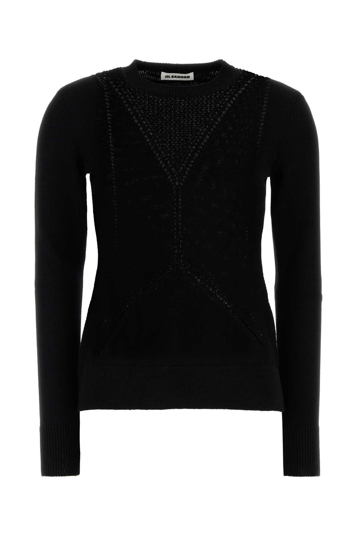 Jil Sander Black Wool Blend Sweater Size S / US 4 / IT 40 - 1 Thumbnail