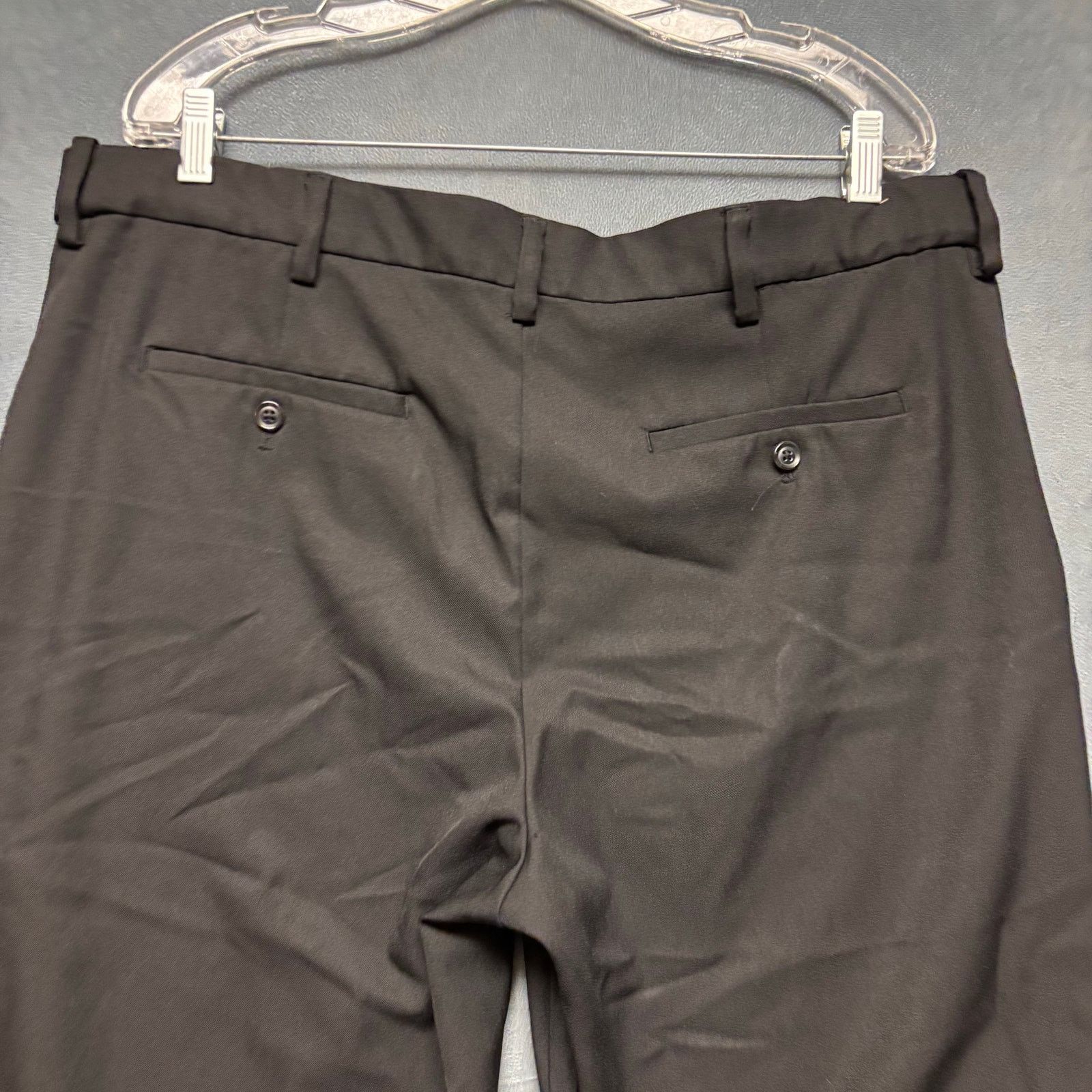Savane Savane Men’s Black Dress Pants 38x30 Classic Fit Flat Front Size US 38 / EU 54 - 10 Thumbnail