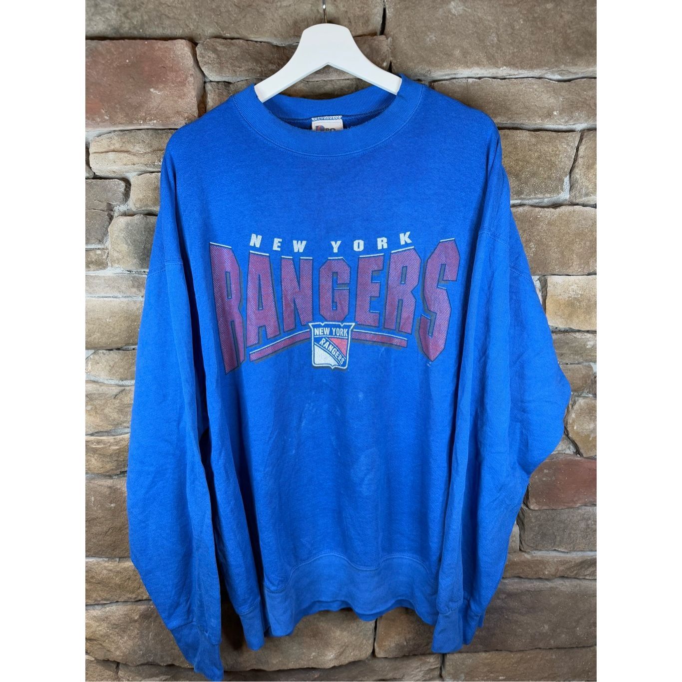 Vintage Size XXL vintage 1990s MLB New York Rangers pro player Crewn Size US XXL / EU 58 / 5 - 1 Thumbnail