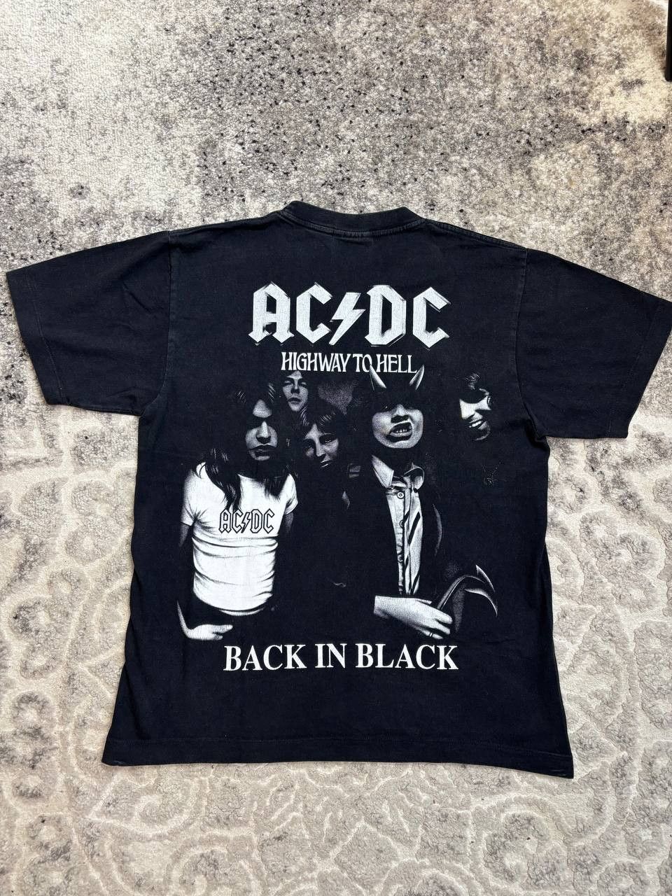 Vintage Vintage AC/DC "Highway To Hell / Back In Black" Double Size US M / EU 48-50 / 2 - 3 Thumbnail