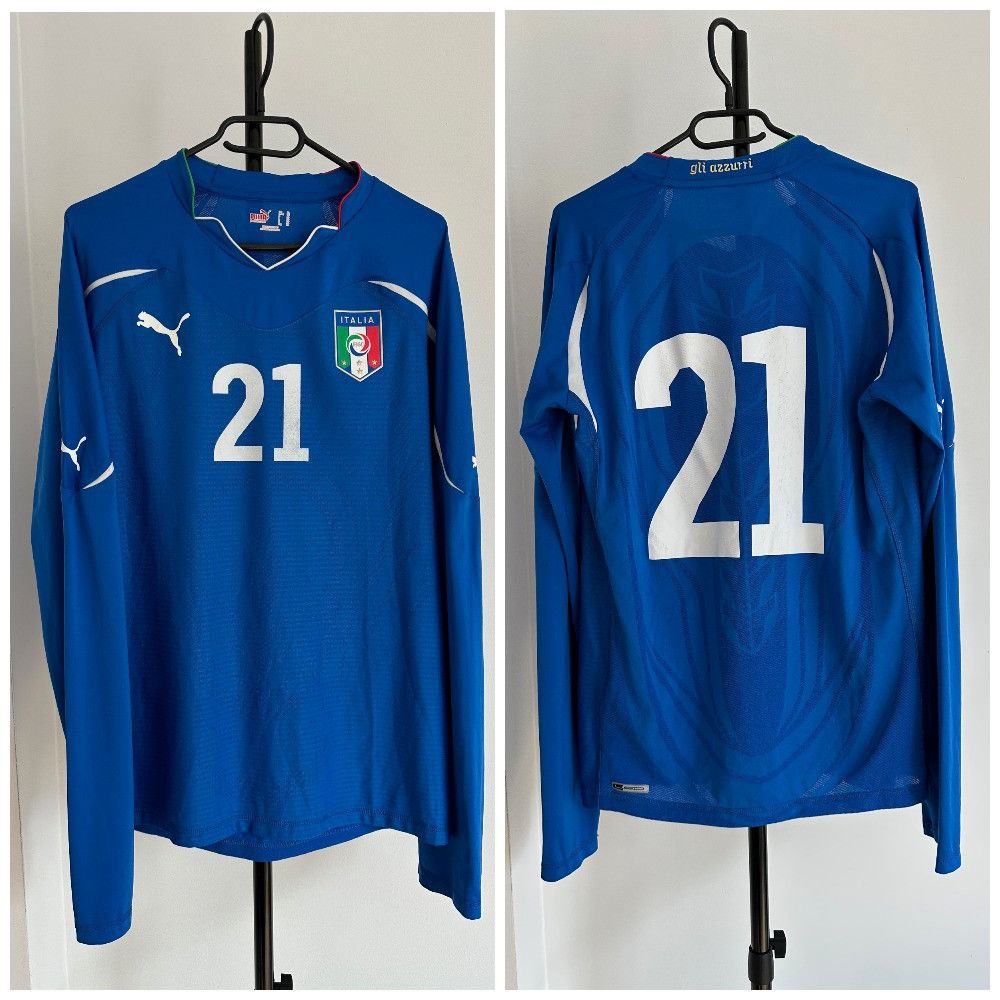 2009 Italy #21 Home Soccer jersey long sleeve football