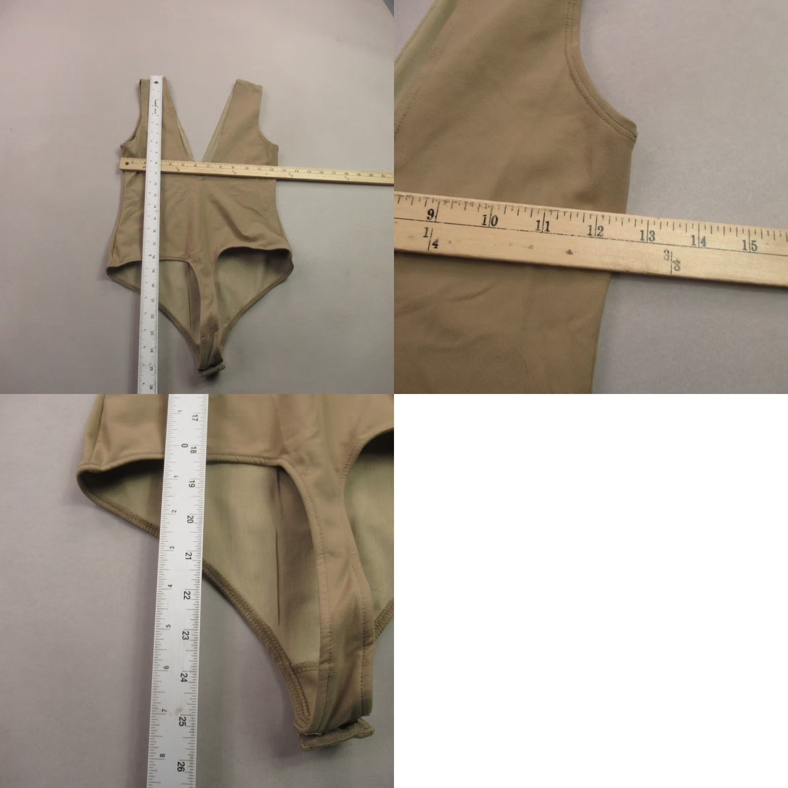 Free People Free People Womens Small Sleeveless Lightweight V Neck One Piece Beige Size ONE SIZE - 8 Thumbnail