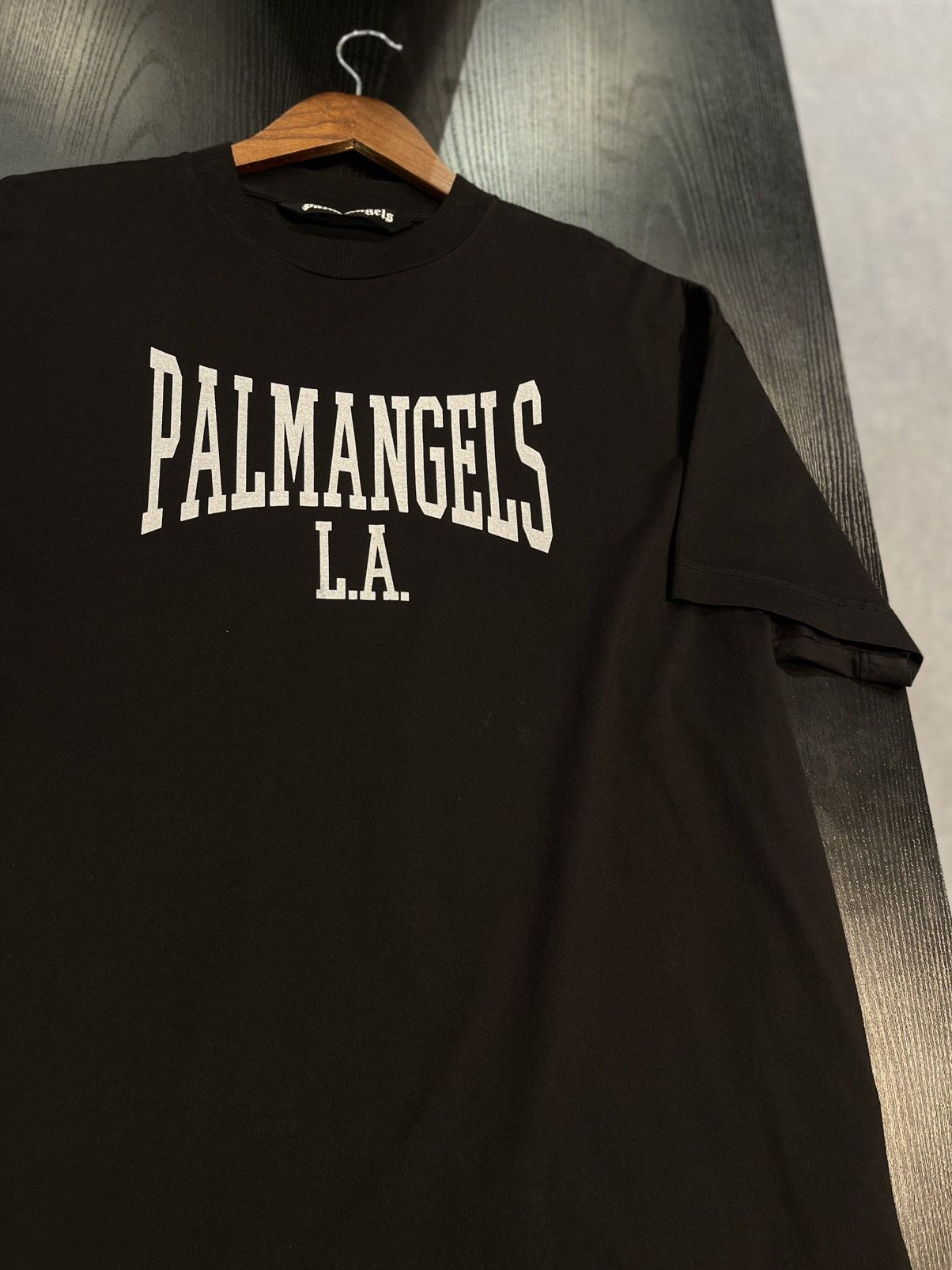Palm Angels Size L - Palm Angels College Print Tee Size US L / EU 52-54 / 3 - 3 Thumbnail