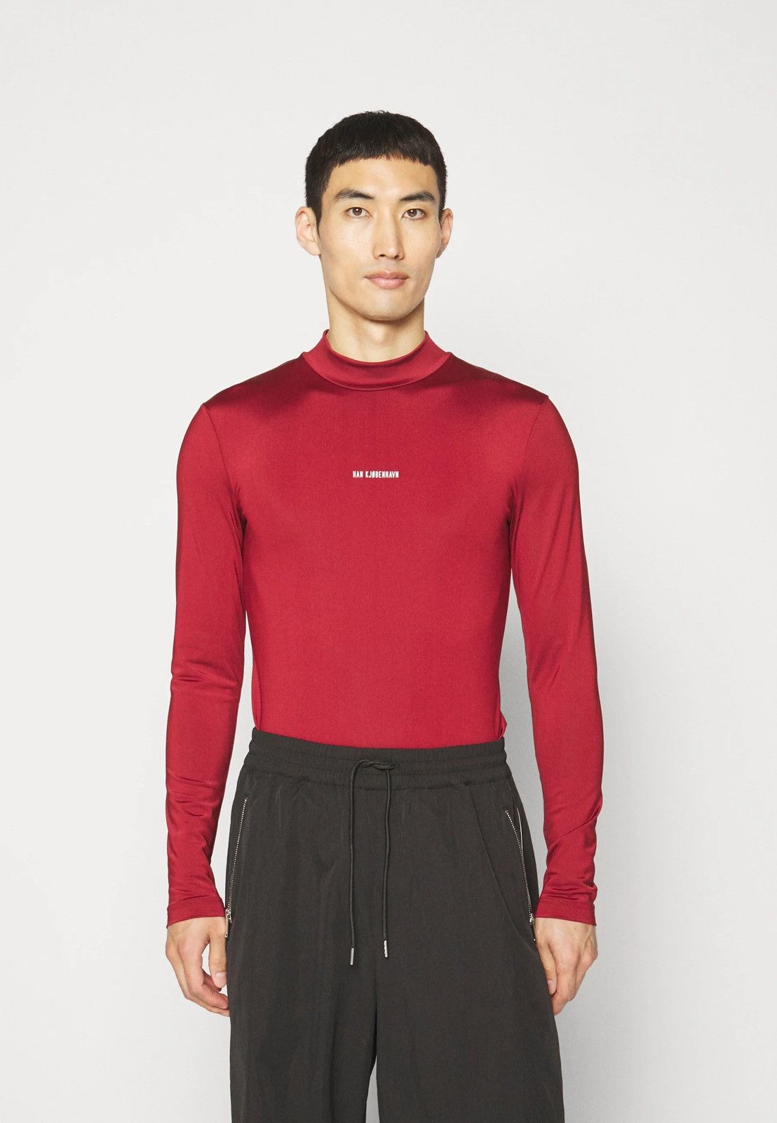 Han Kjobenhavn !DS! SS23 Han Kjobenhavn Logo Stretch Jersey Red Turtleneck Size US S / EU 44-46 / 1 - 7 Thumbnail