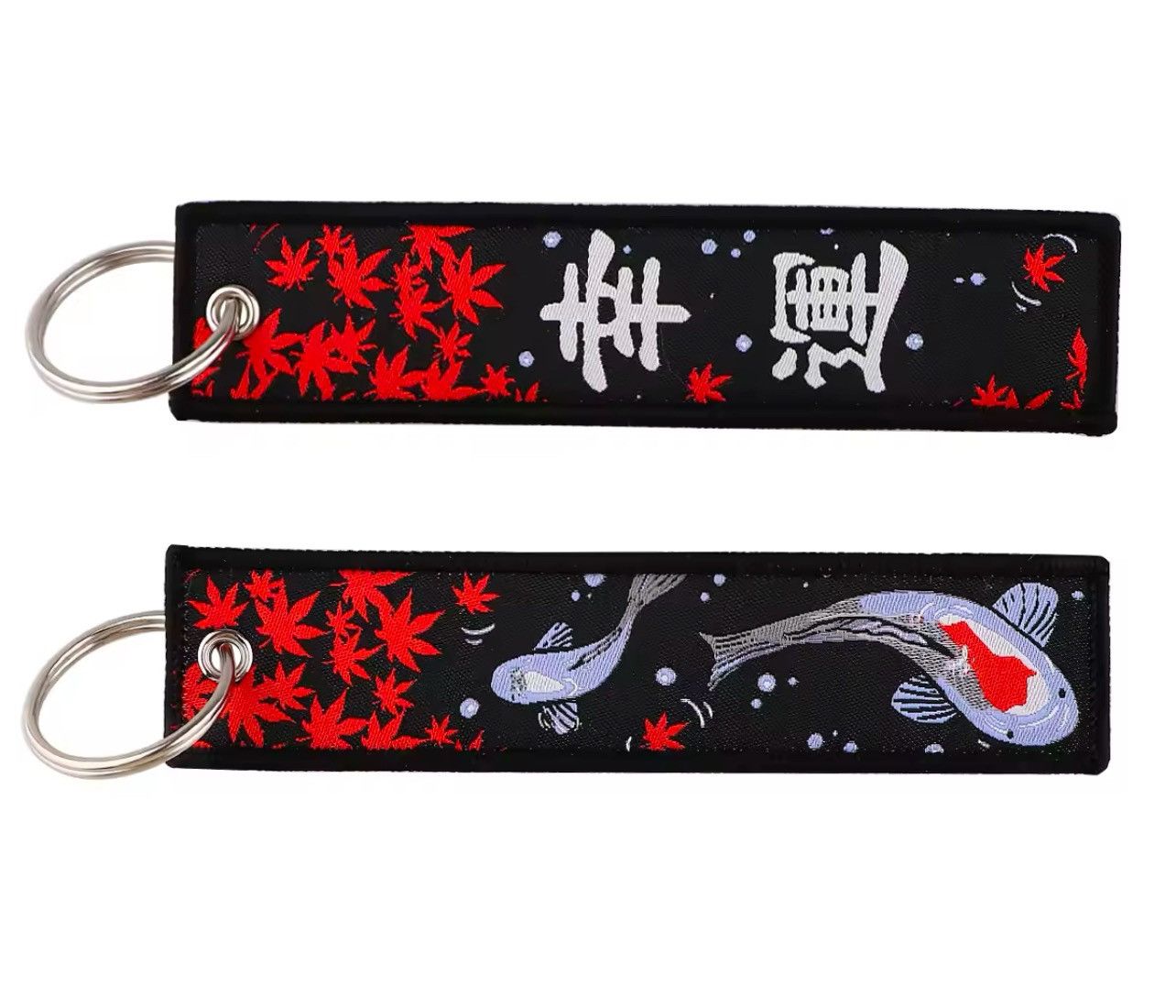 Vintage Koi Japanese Keyring Keychains Luggage Tag Label Size ONE SIZE - 5 Thumbnail