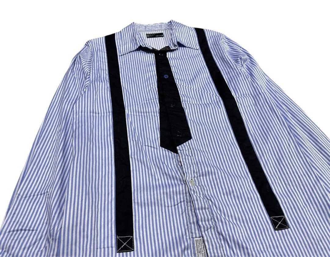 Neighborhood 🔥Aw 2010 Neighborhood Tie Sus Striped Shirt Size US L / EU 52-54 / 3 - 2 Thumbnail