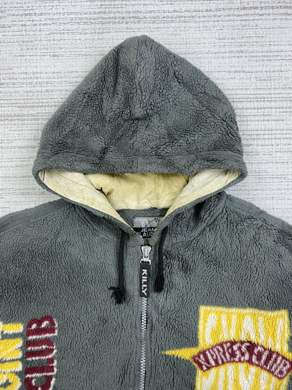 Japanese Brand × Vintage Vintage Jean Claude Killy Full Printed Sherpa Hoodie Jacket Size US L / EU 52-54 / 3 - 5 Thumbnail