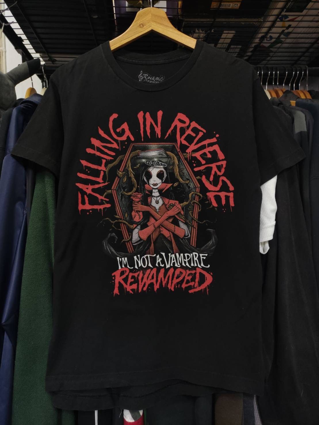 Band Tees Falling In Reverse Band " I'm Not A Vampire Revamped " Size US M / EU 48-50 / 2 - 2 Thumbnail