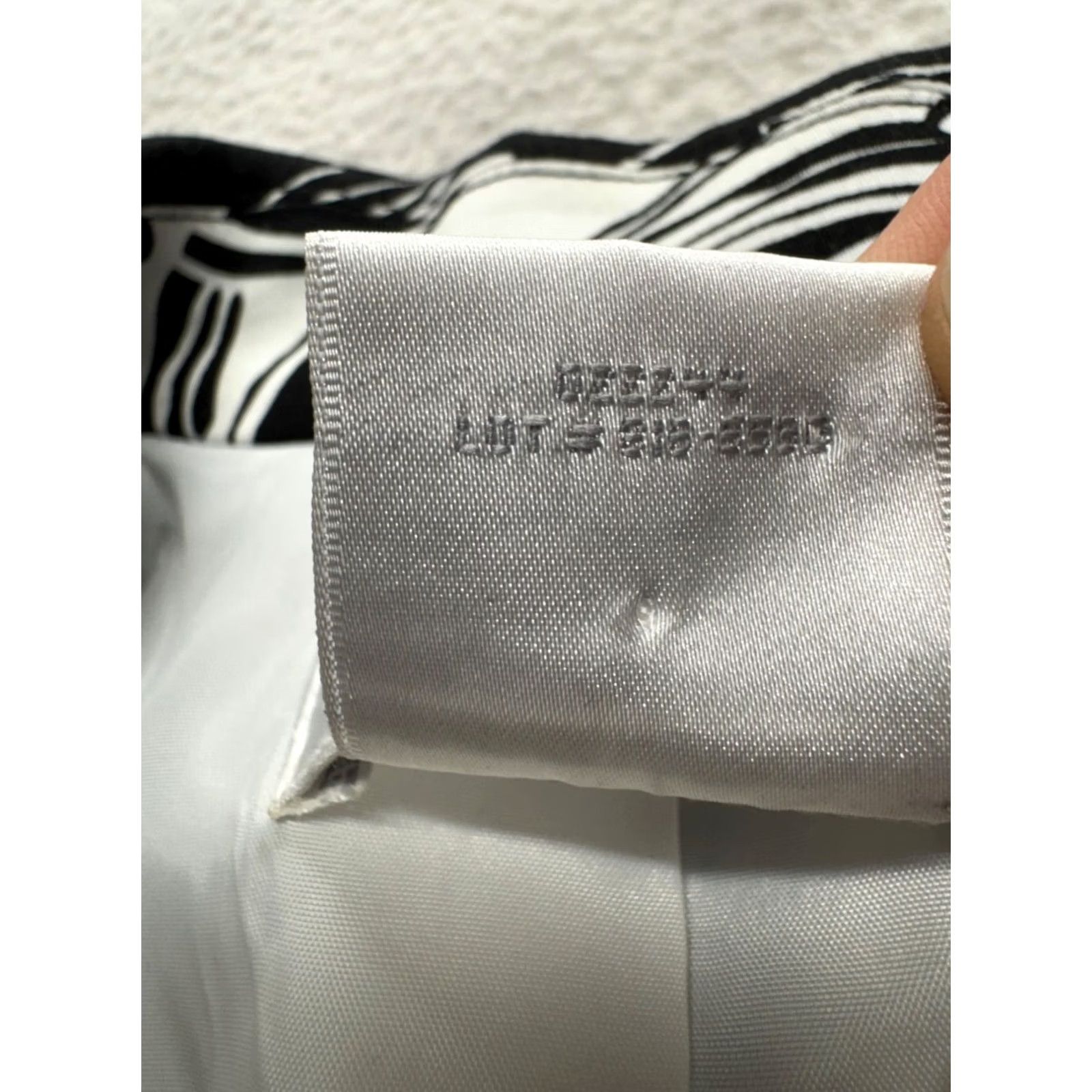 Worthington Worthington Blazer Unisex Adults Floral Print Black & White 12 Polyester 3/4 Sleeve Hook-and-Eye Fully Lined Size 12 Like New Size XL / US 12-14 / IT 48-50 - 4 Thumbnail