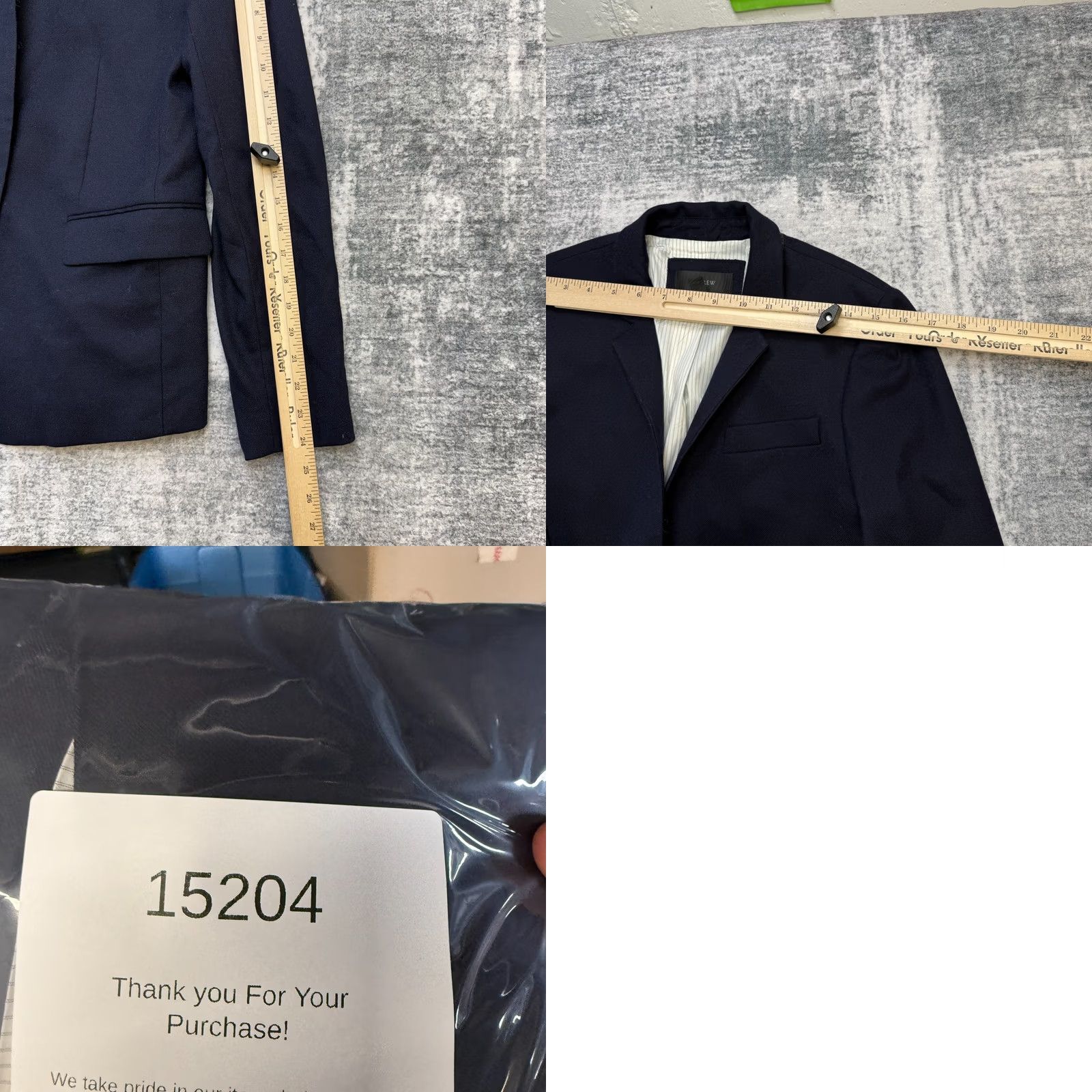 J.Crew J. Crew Blazer Jacket Womens 6 Navy Blue Wool One Button Career Academia Ivy Preppy Basic J.CREW Blazer Women Size M / US 6-8 / IT 42-44 - 9 Thumbnail