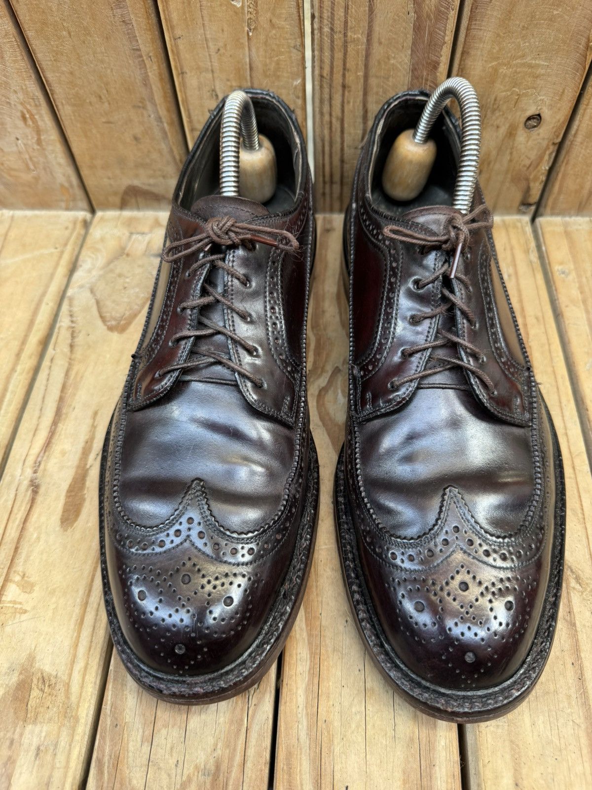 Hanover Hanover brogue wingtip shell cordovan Men’s dress shoes US 9 Size US 9 / EU 42 - 3 Thumbnail
