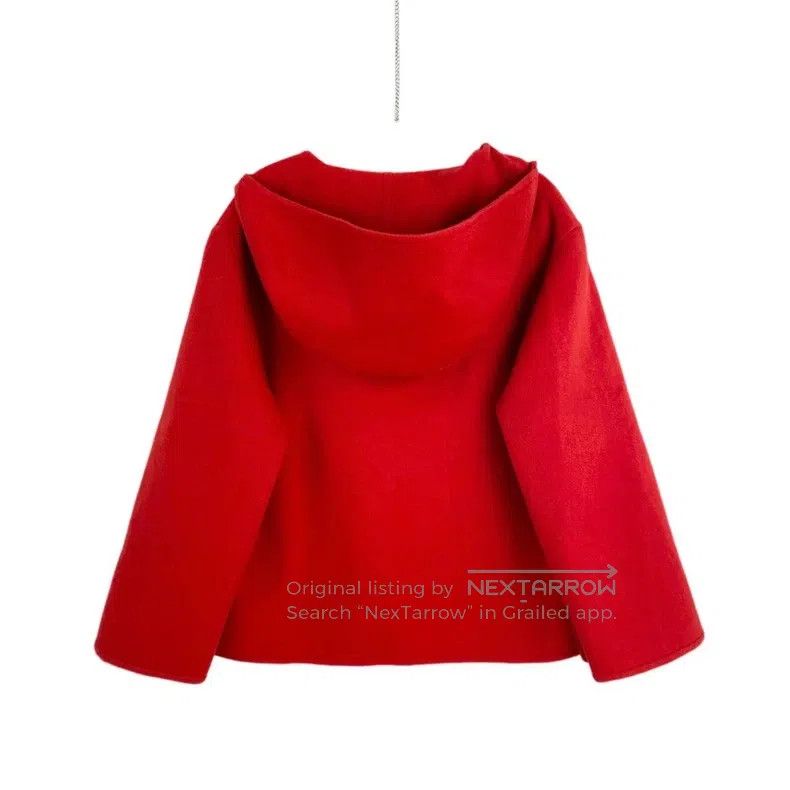 Hermes Hermes Cashmere Red Hooded Cloak Coat Jacket Size XS / US 0-2 / IT 36-38 - 2 Thumbnail