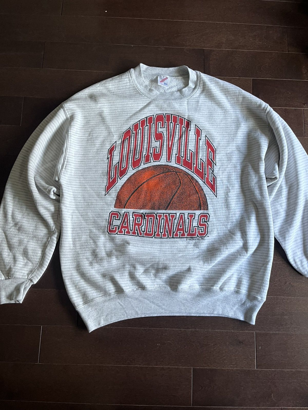 Jerzees Vintage Louisville Cardinals 90’s Pinstripe Basketball Crew Size US L / EU 52-54 / 3 - 1 Thumbnail