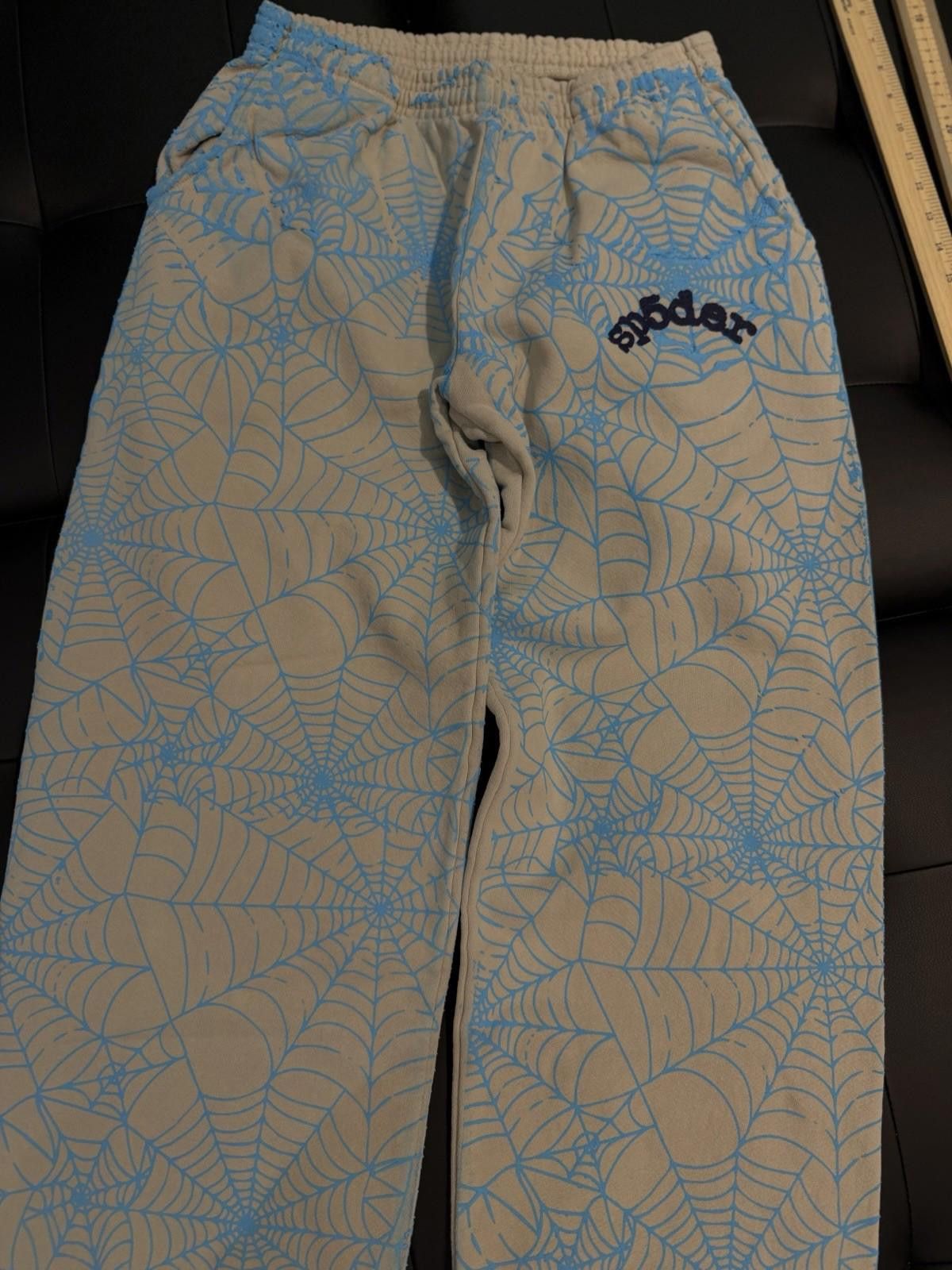 Sp5der Size S - Sp5der Worldwide Blue Sweatpants Spider Authentic Size US 30 / EU 46 - 5 Thumbnail