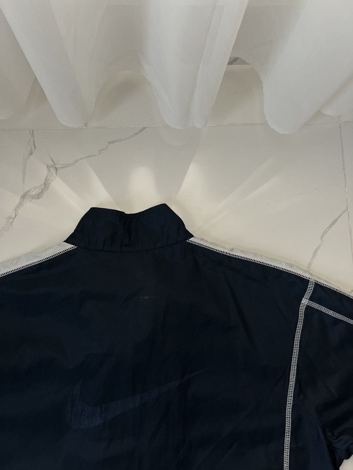 Nike × Vintage 90's NIKE Y2K SWOOSH BACK LOGO TRACK RARE JACKET Size US L / EU 52-54 / 3 - 6 Thumbnail