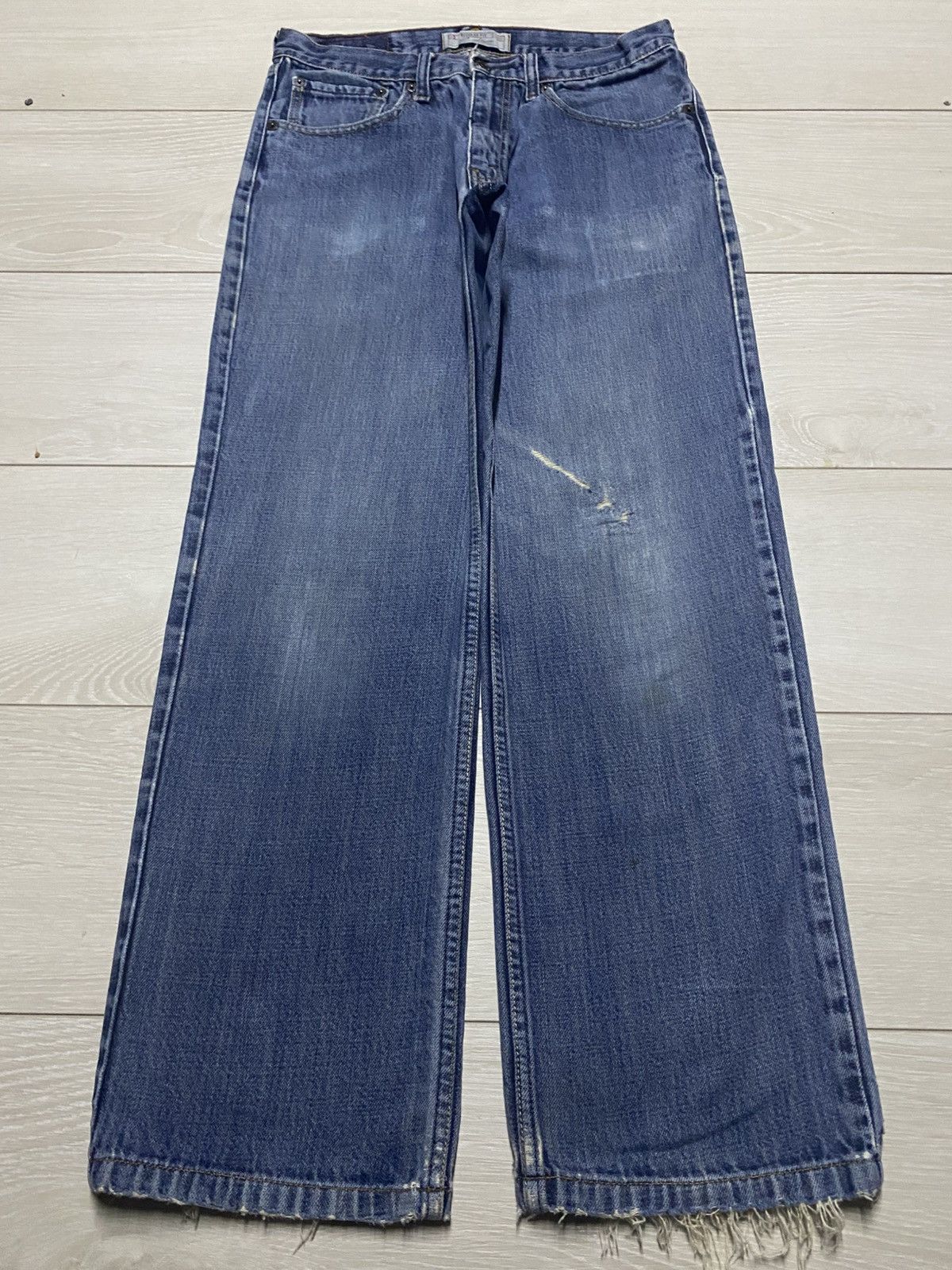Levi's Made & Crafted Vintage Levis Signature Blue Wash Distressed Loose Jeans Size US 29 - 1 Thumbnail